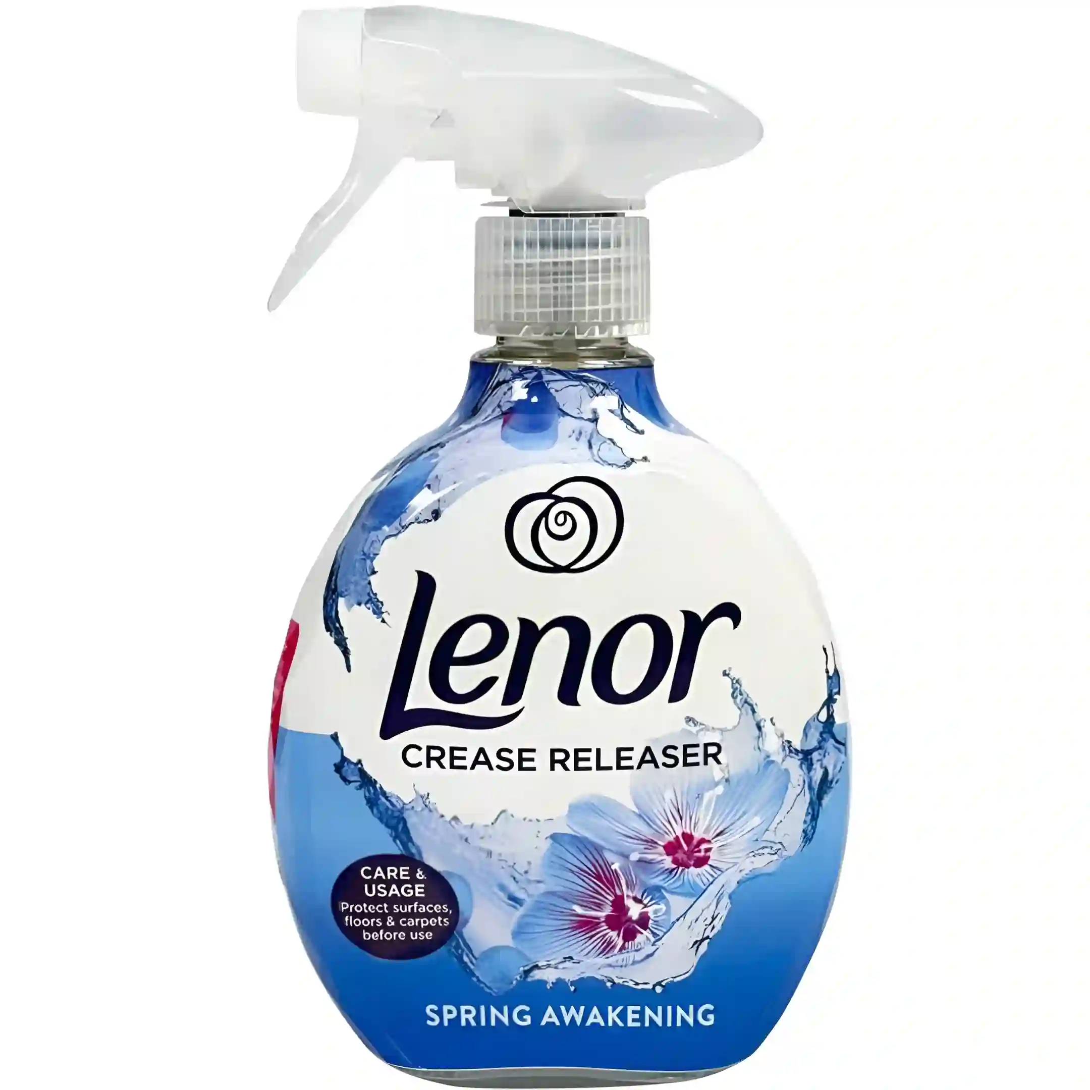 اسپری ضدچروک و خوشبو کننده لباس لنور با رایحه بیداری بهاری Lenor Spring Awakening حجم 500 میل