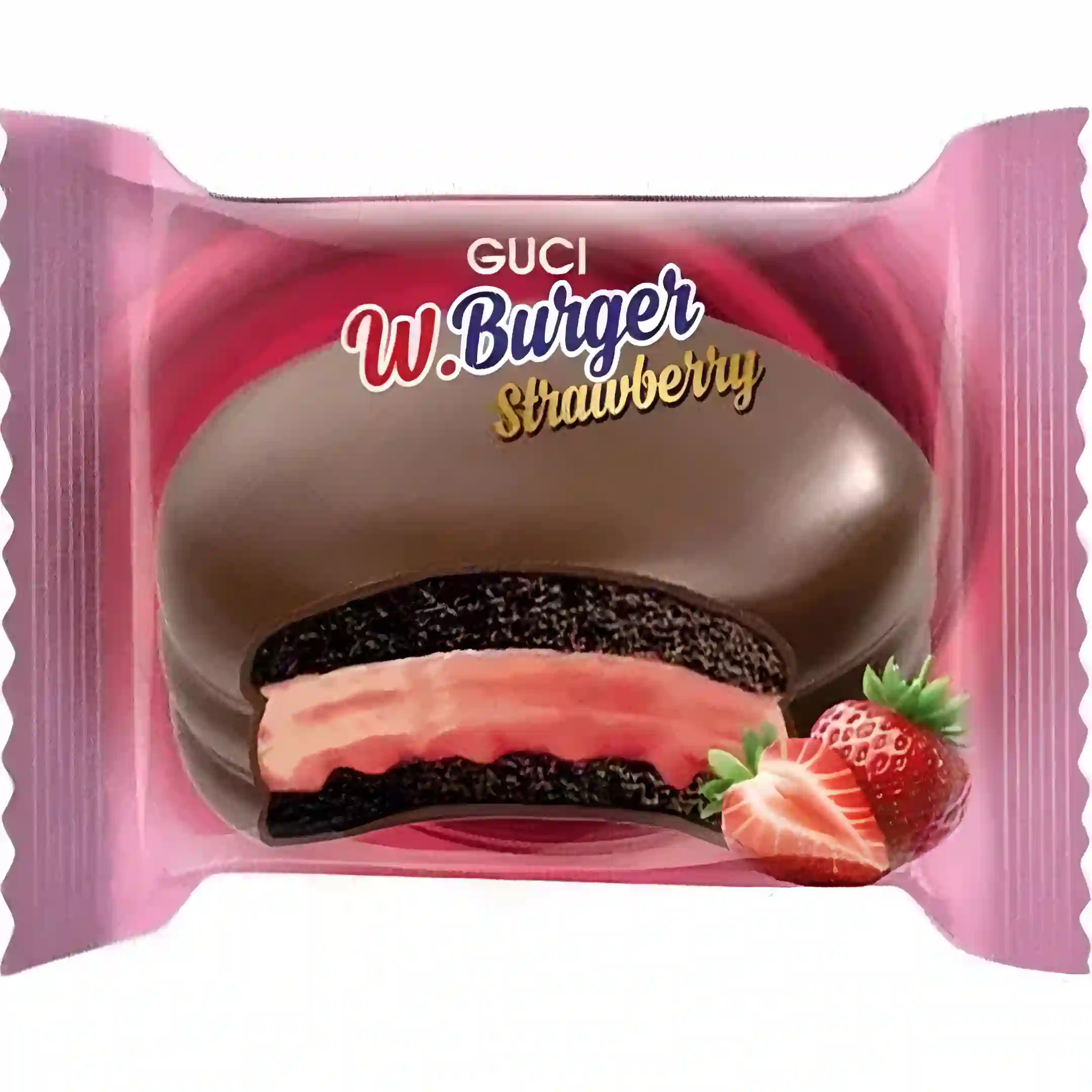 بیسکویت ساندویچی شکلاتی Guci مدل W.Burger با مغز...