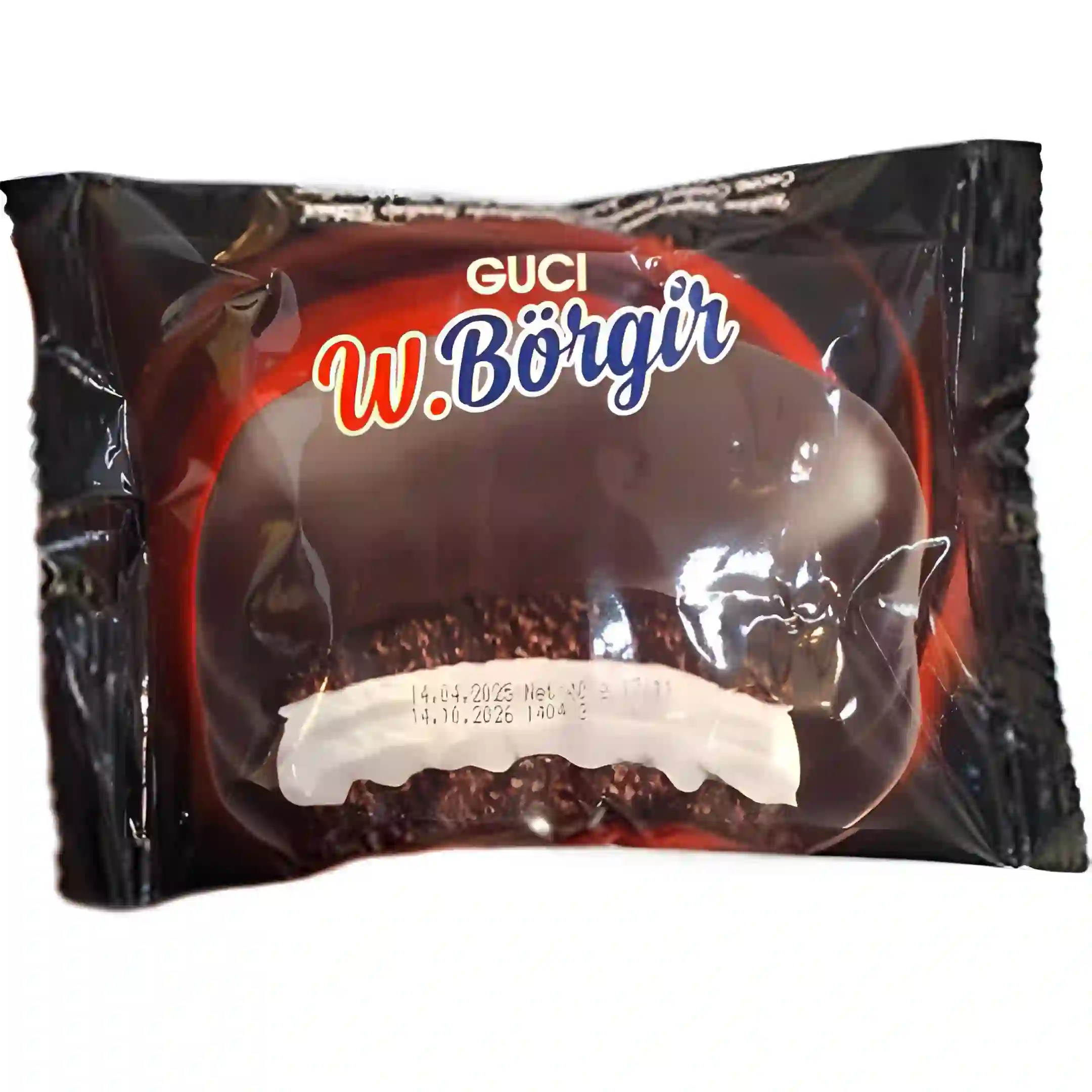 بیسکویت ساندویچی شکلاتی Guci مدل W.Burger با مغز...