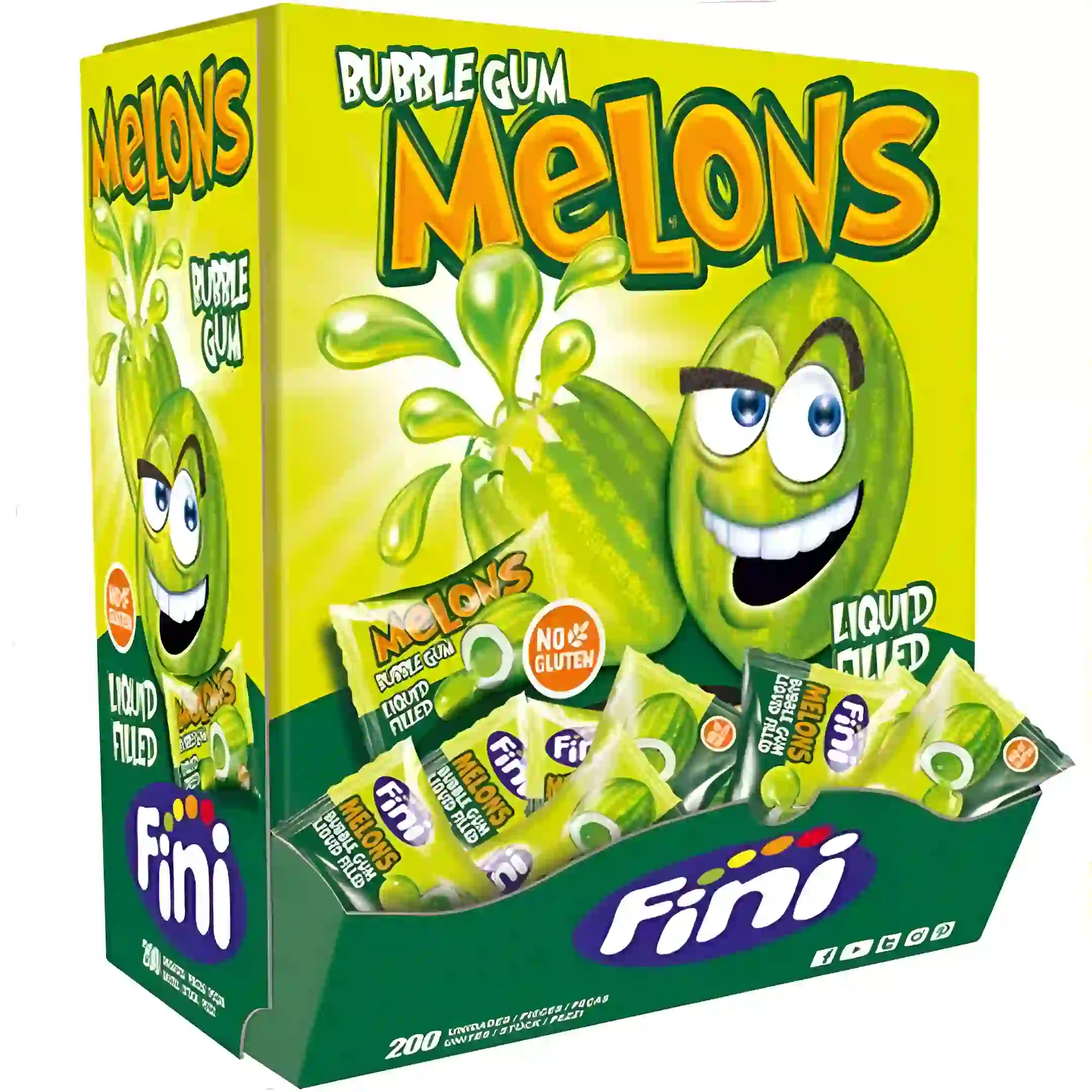 آدامس مغزدار فینی Fini طرح و طعم خربزه...