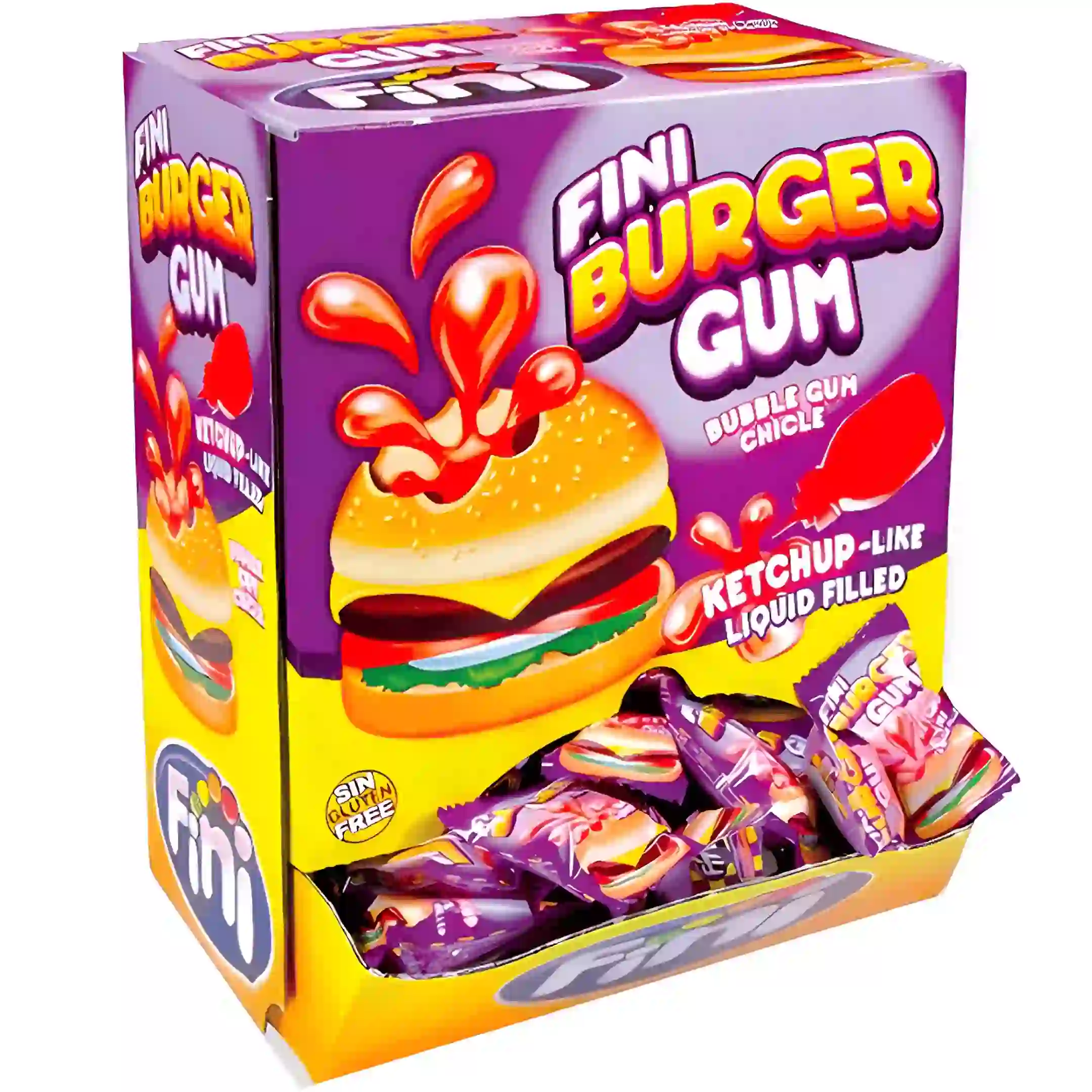 آدامس مغزدار فینی Fini طرح همبرگر Burger Gum...