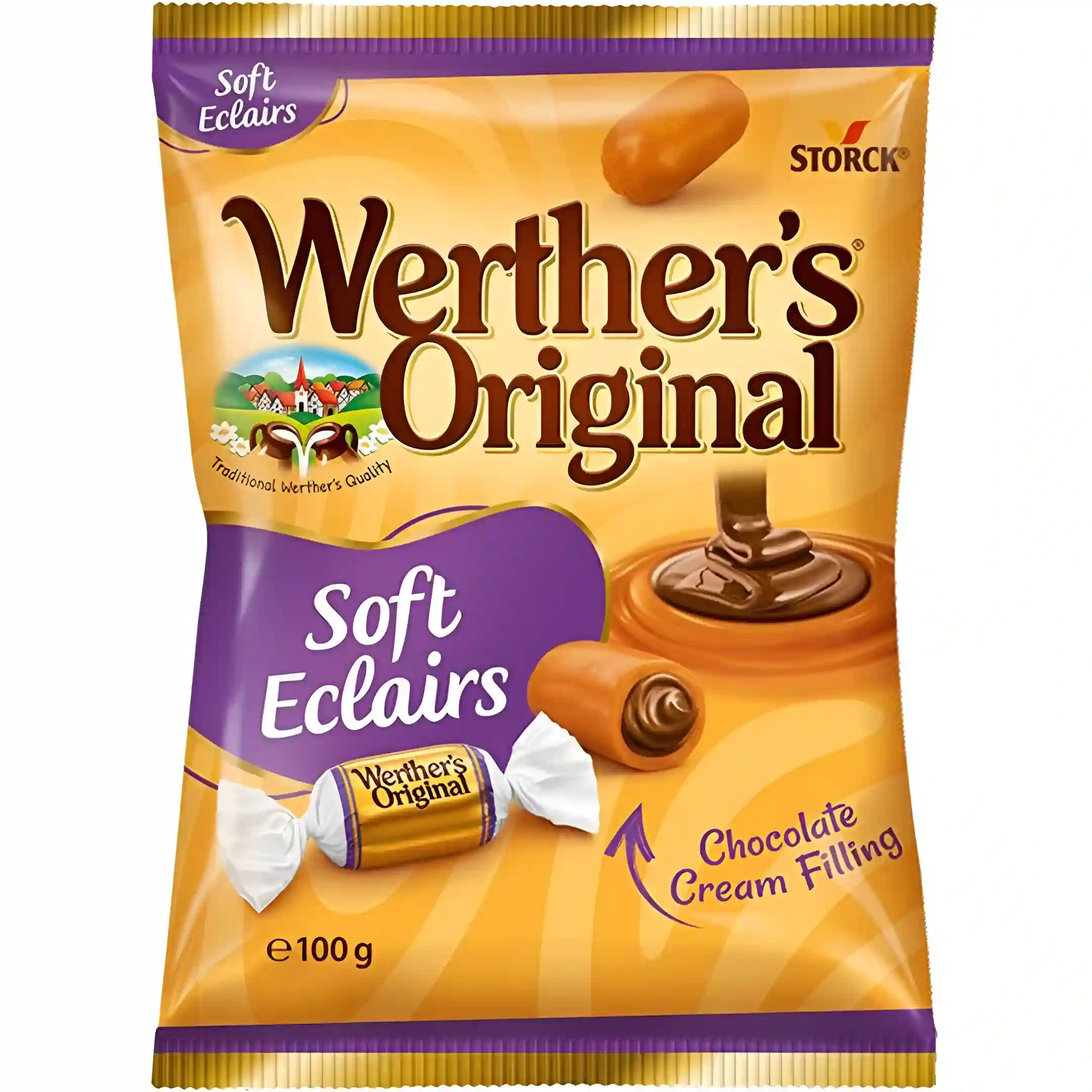 تافی کاراملی وردرز اورجینال اشتورک با مغز کرم...