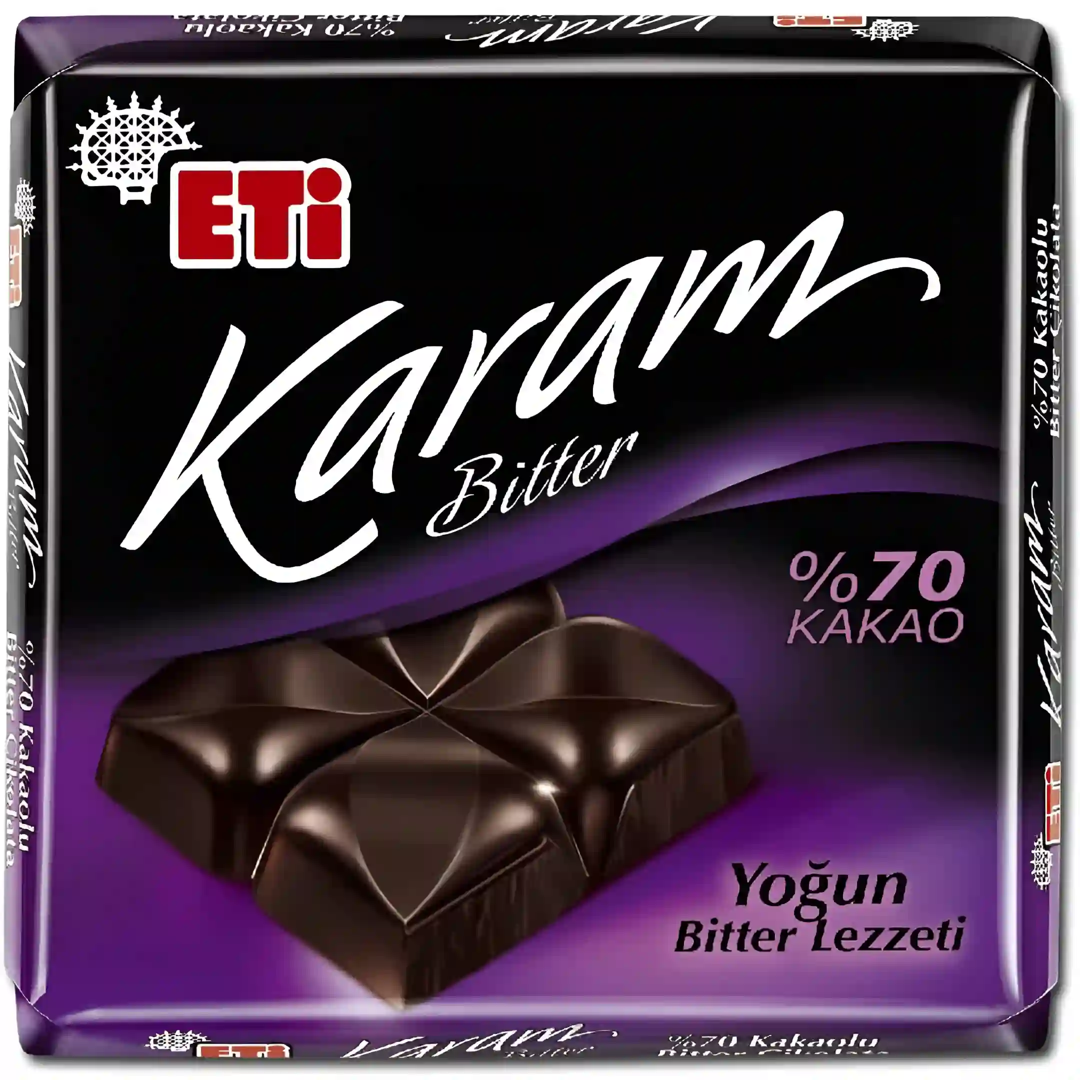 شکلات تلخ 70 درصد اتی Eti مدل کارام...