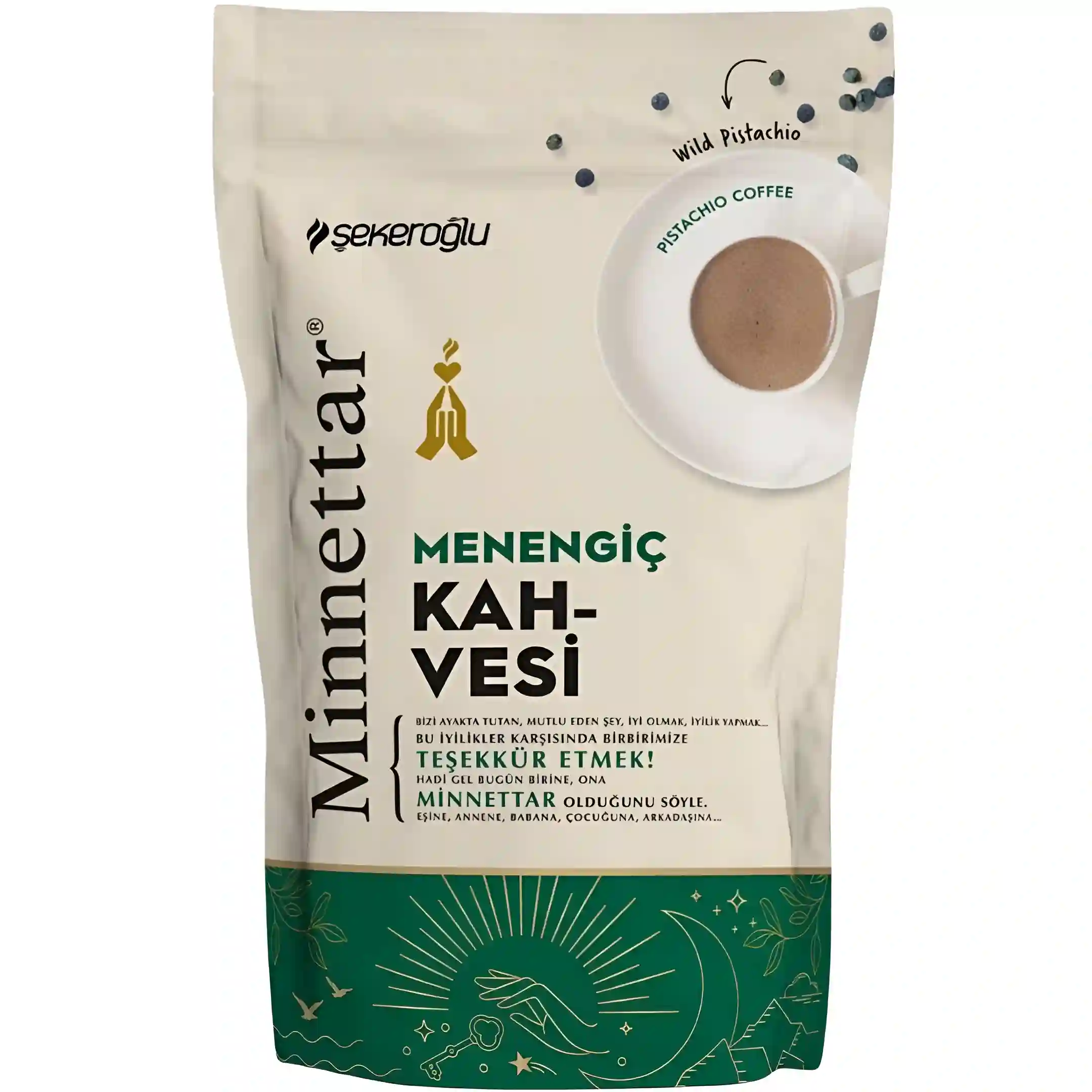 پودر قهوه مینتار شکراوغلو با طعم پسته Minnettar...