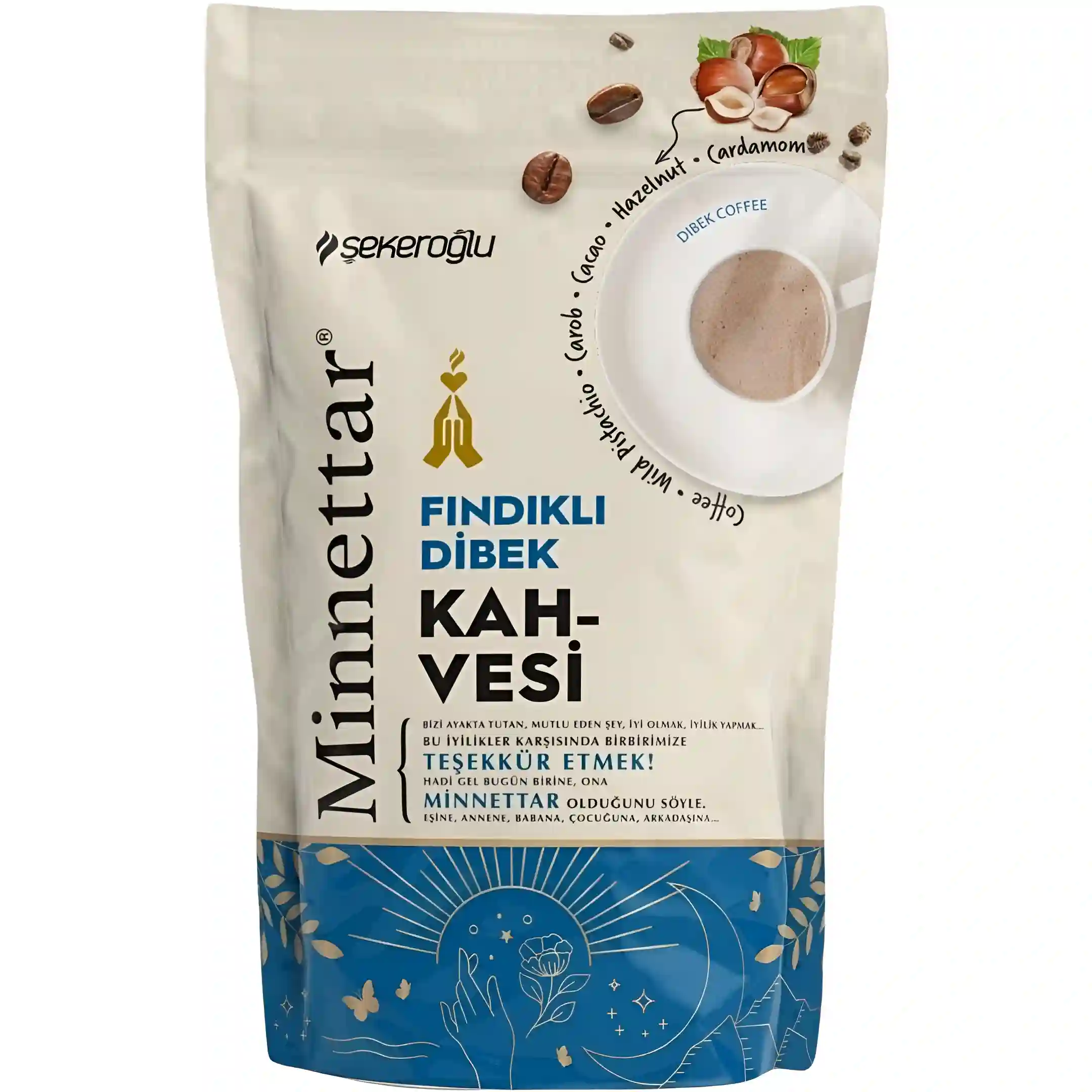 پودر قهوه مینتار شکراوغلو با طعم فندق کاکائویی...