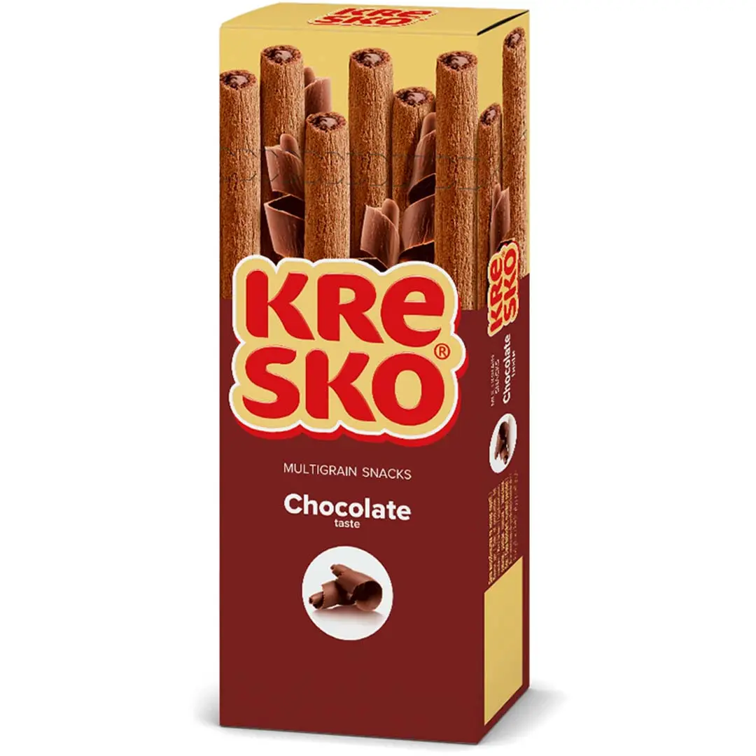 بیسکویت قلمی کرسکو شکلاتی Kresko Chocolate وزن 80...