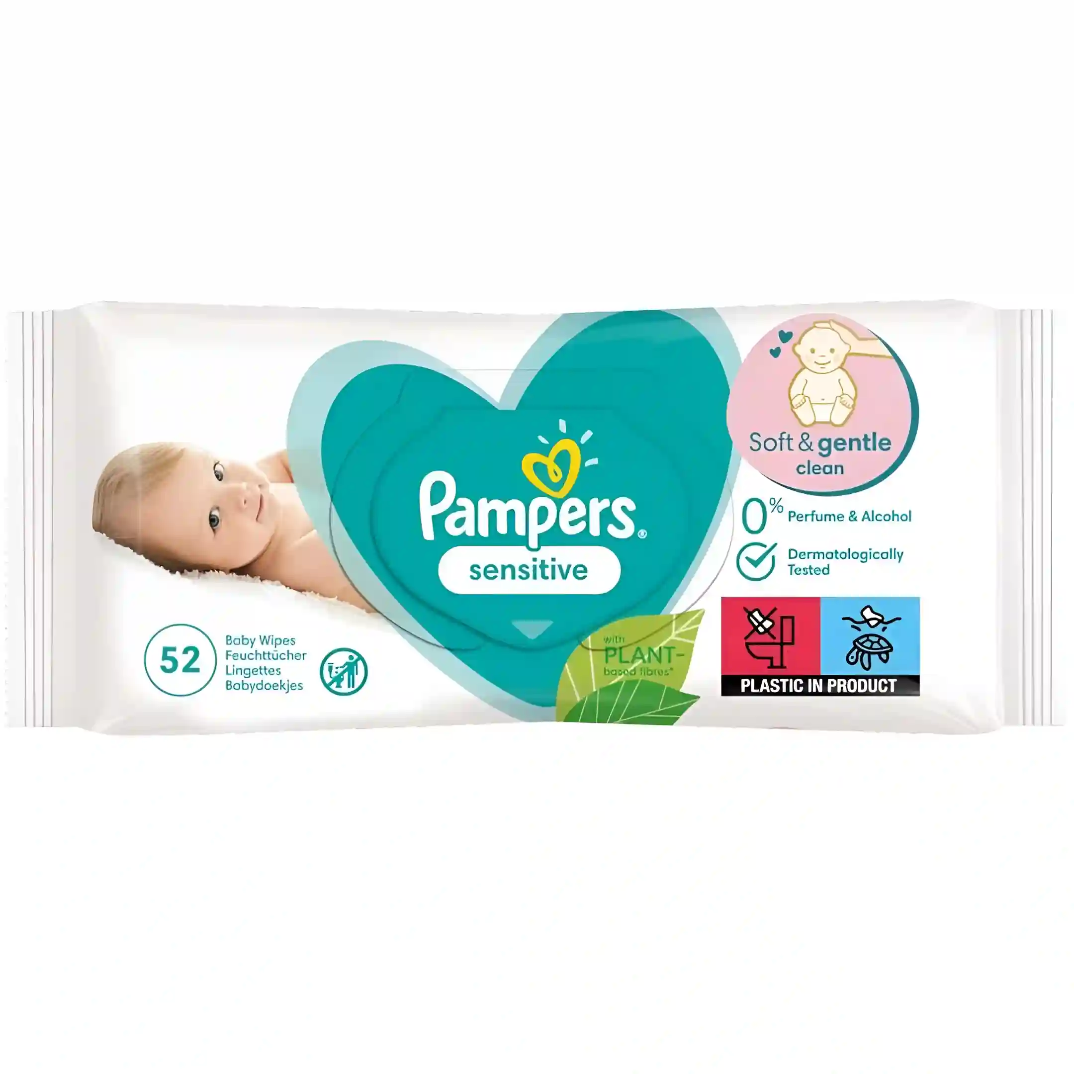 دستمال مرطوب ضدحساسیت کودک پمپرز Pampers Sensitive بسته...