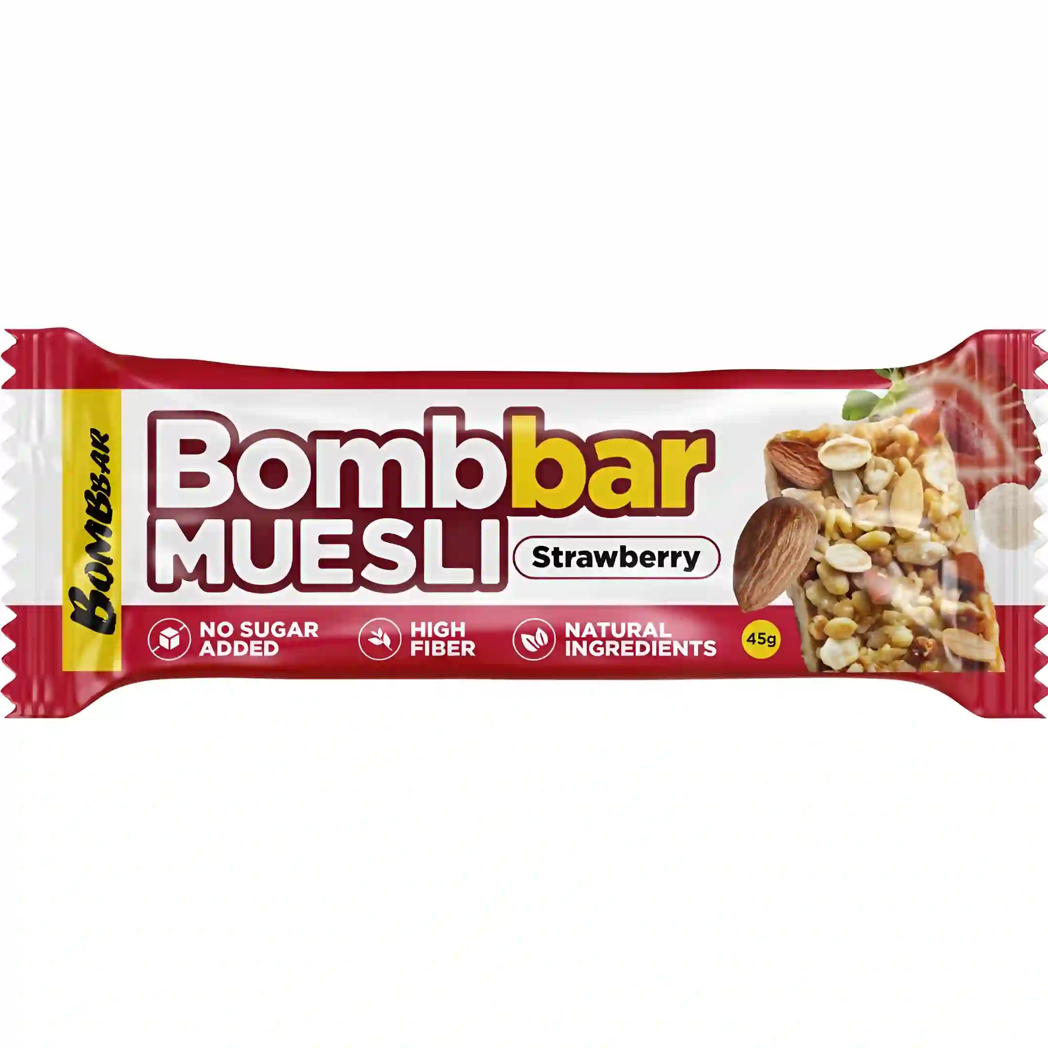 موسلی بار رژیمی بمببار با طعم توت فرنگی...