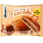 پنکیک پروتئینی بمببار با مغز شکلاتی Bombbar Pancake Double Chocolate وزن 40 گرم 3 عددی