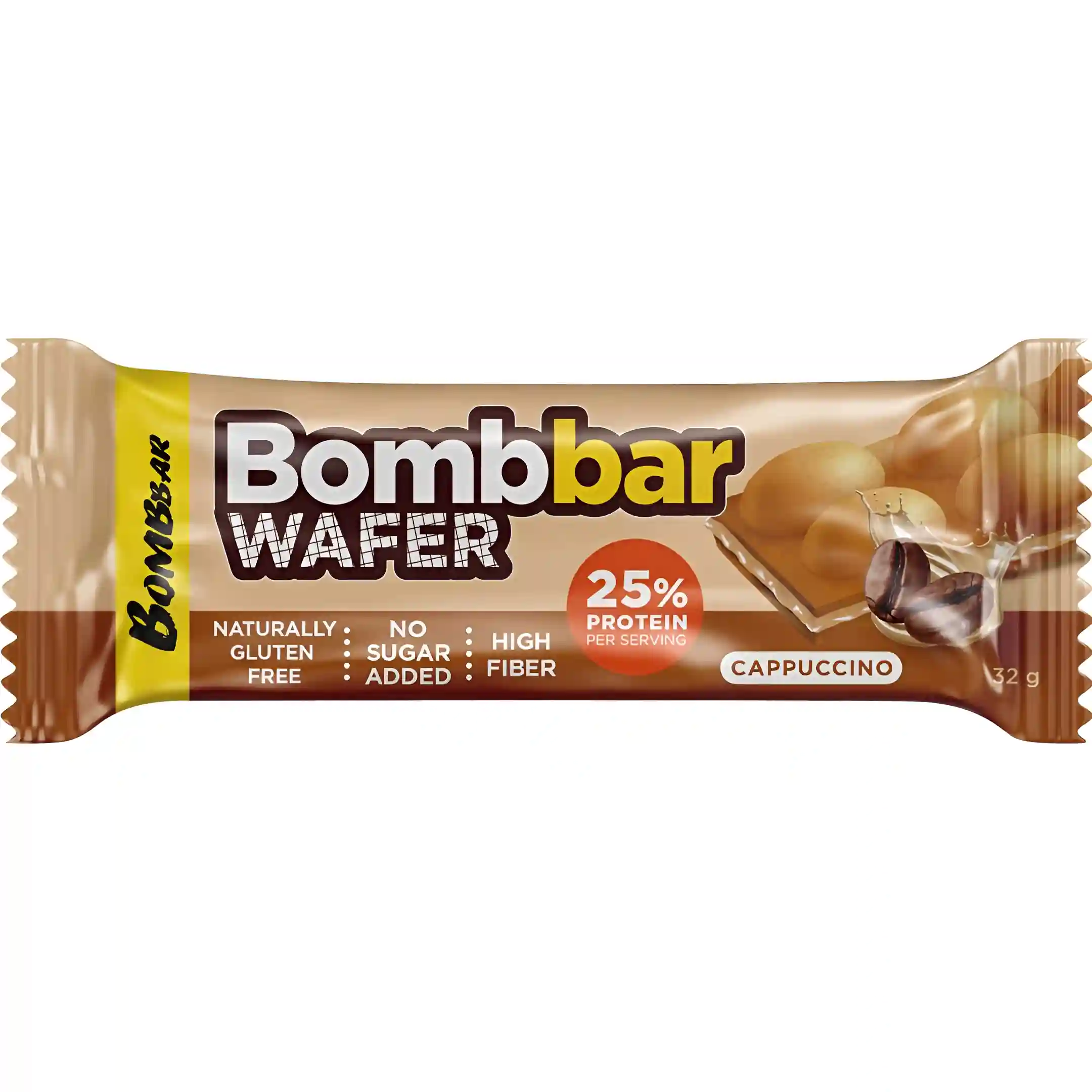 ویفر پروتئینی بمببار با طعم کاپوچینو Bombbar Wafer...