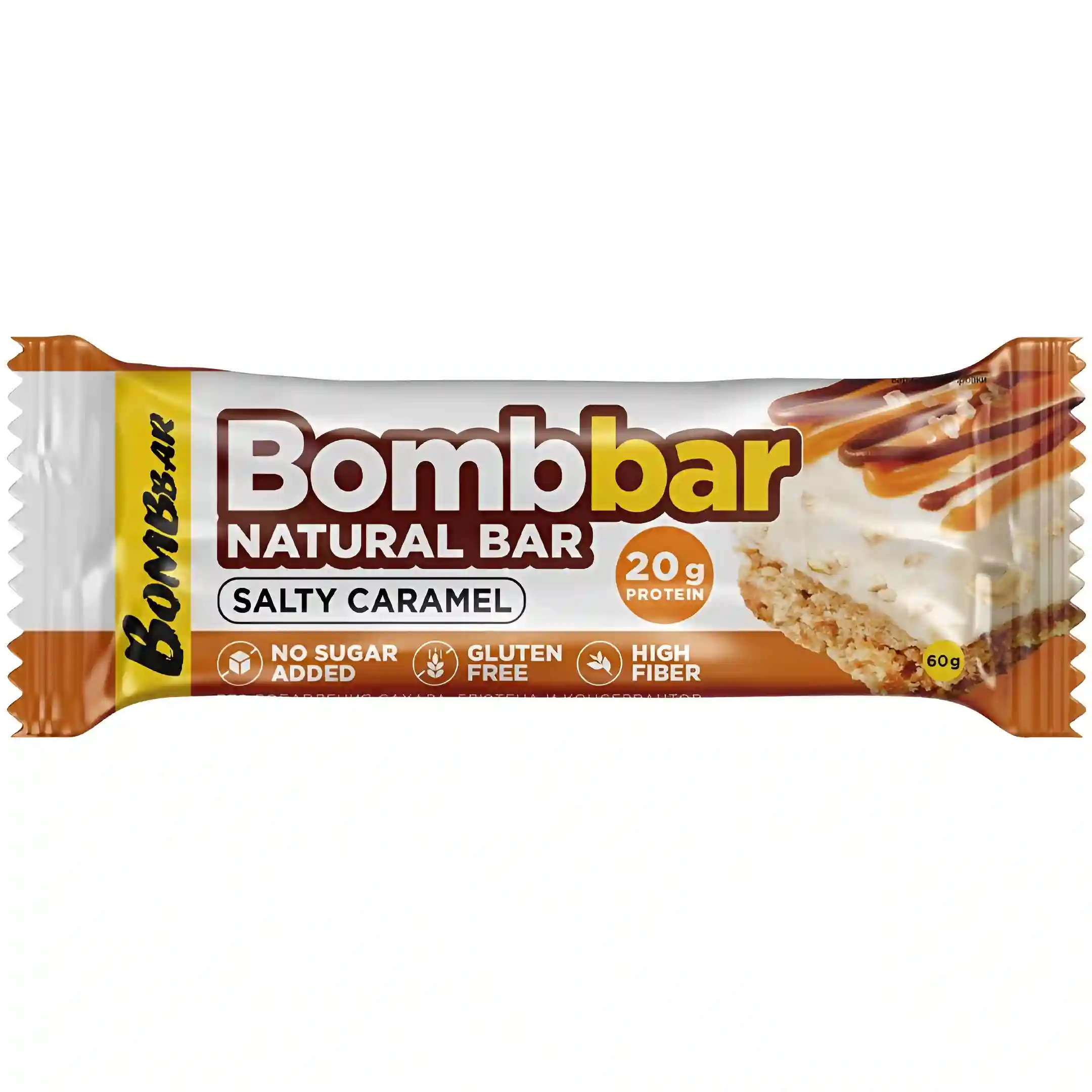 پروتئین بار رژیمی بمببار با طعم کارامل نمکی...