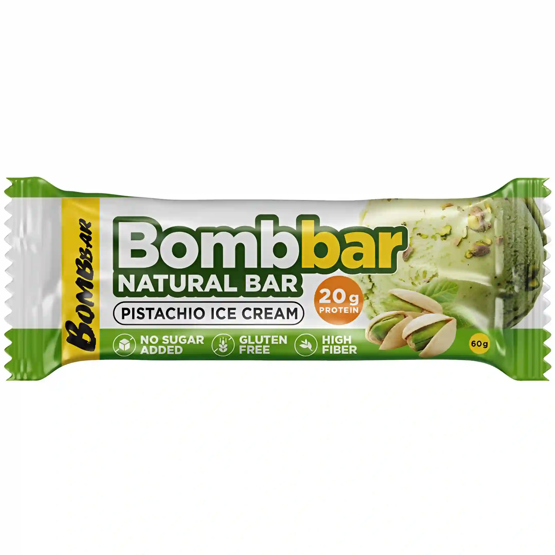 پروتئین بار رژیمی بمببار با طعم بستنی پسته...