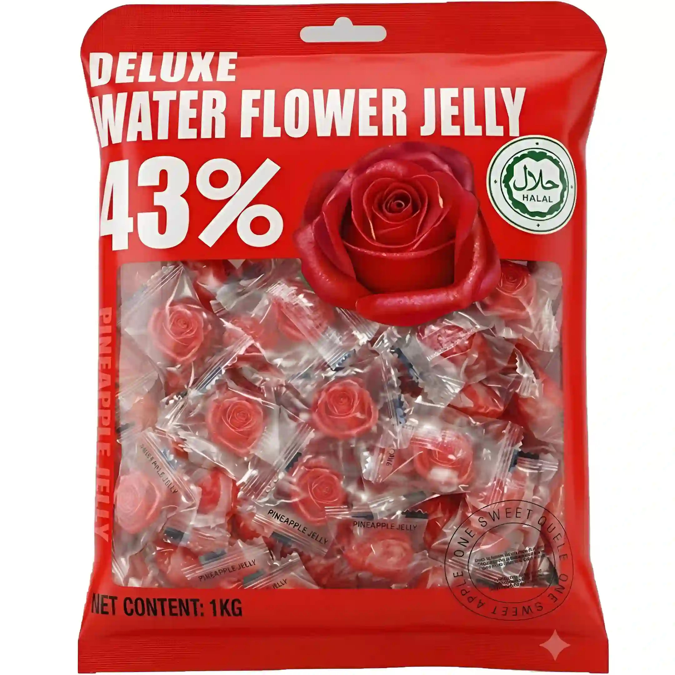 پاستیل دیلوکس Deluxe Water Flower Jelly حاوی 43%...