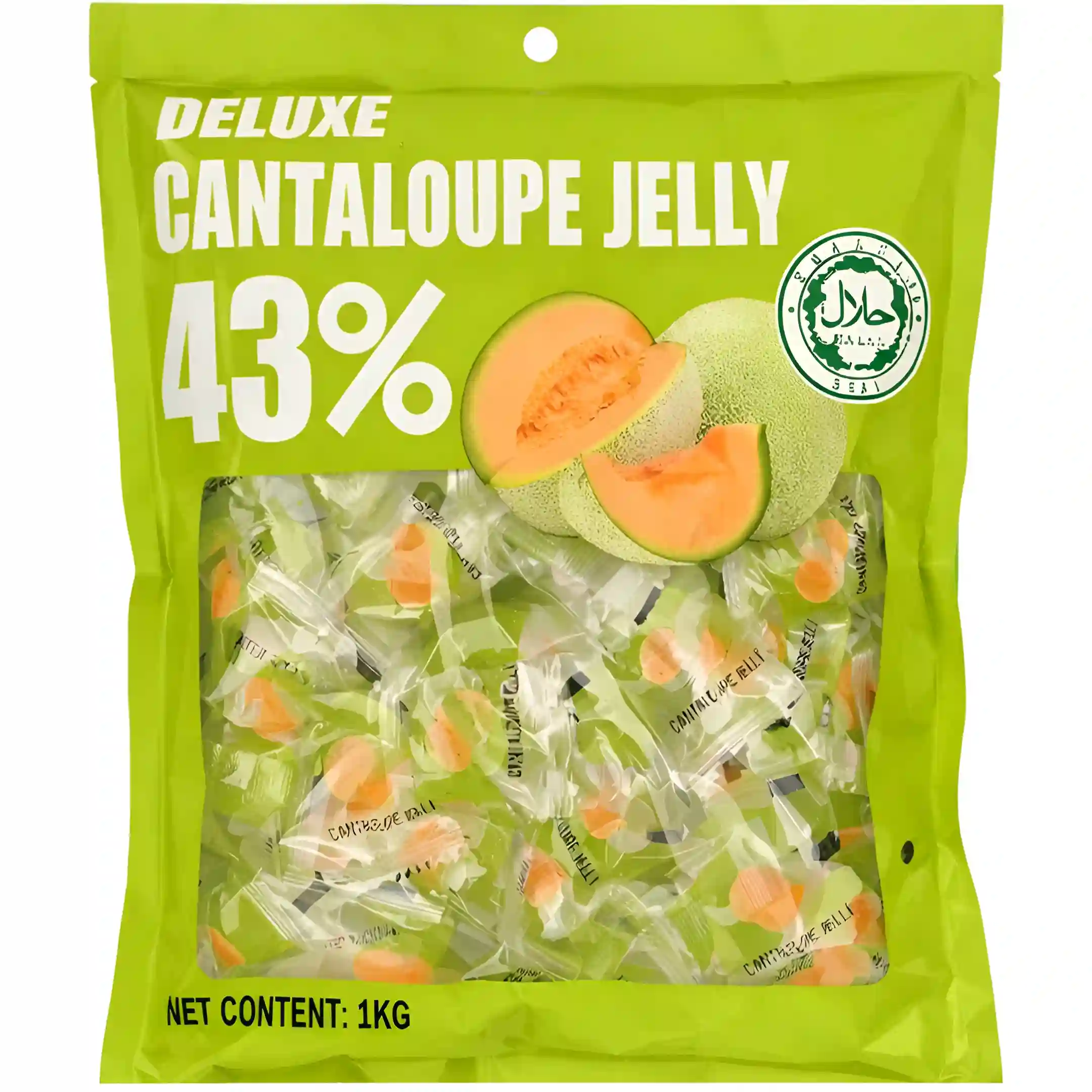 پاستیل دیلوکس Deluxe Cantaloupe Jelly حاوی 43% میوه...