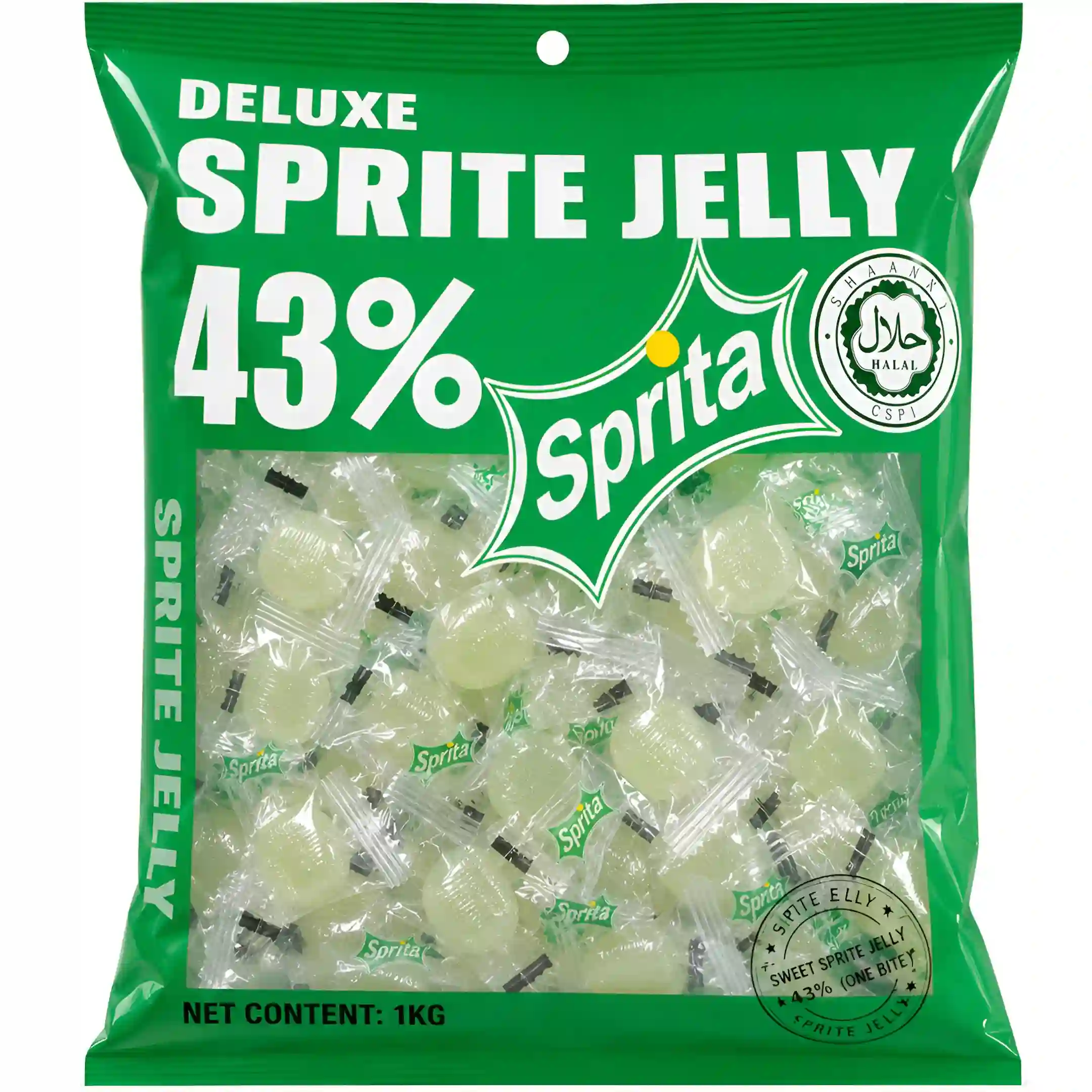 پاستیل دیلوکس Deluxe Sprite Jelly حاوی 43% میوه...