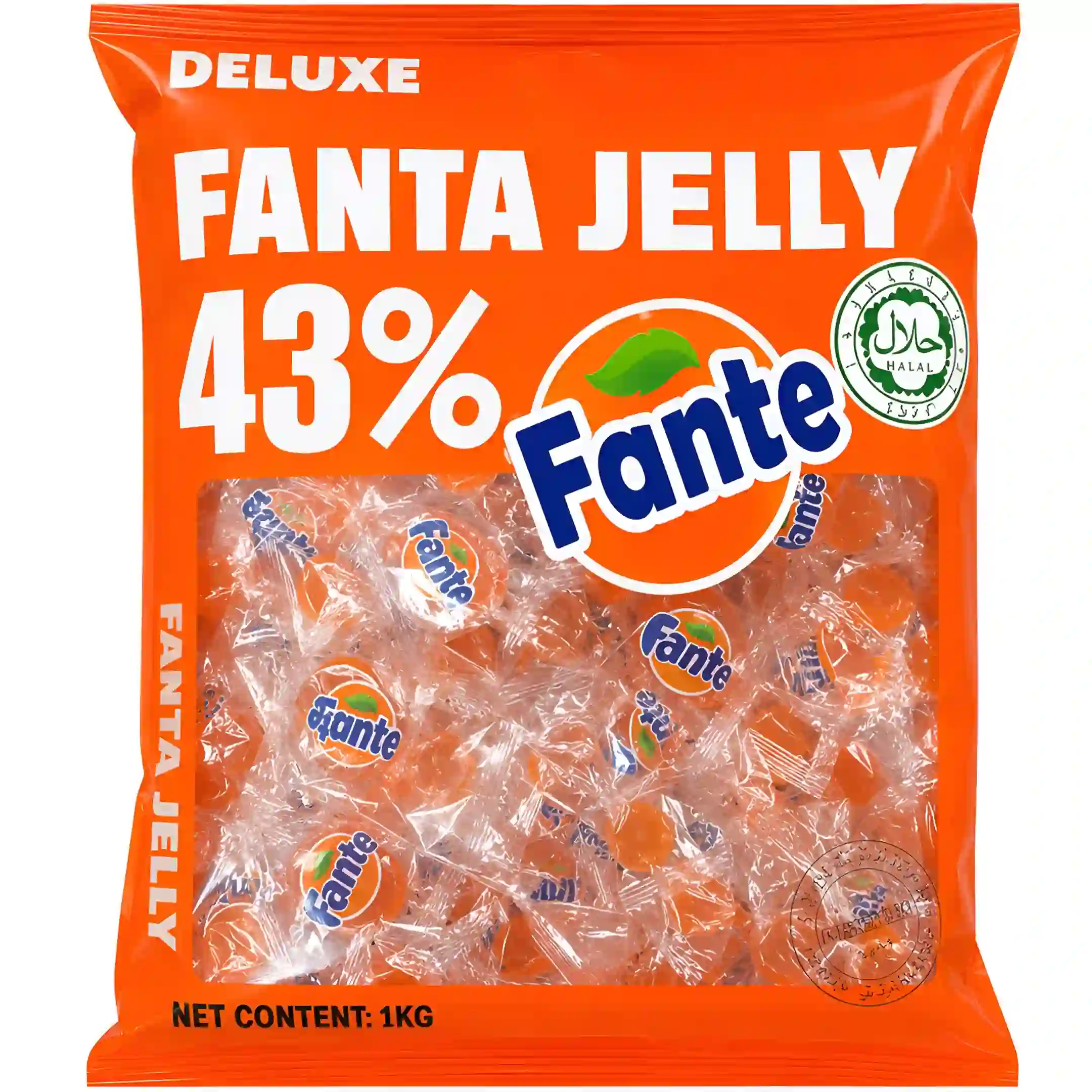 پاستیل دیلوکس Deluxe Fanta Jelly حاوی 43% میوه...