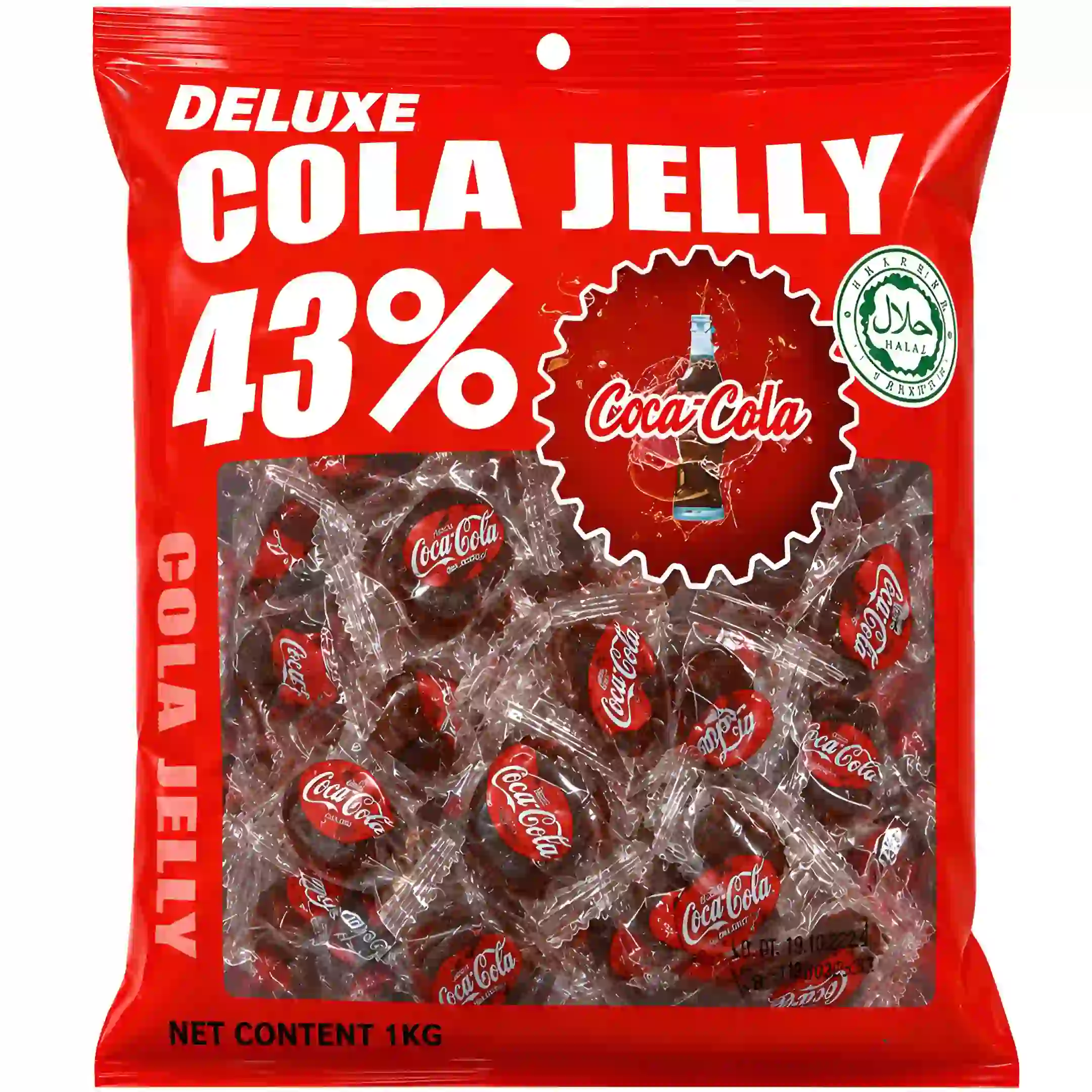 پاستیل دیلوکس Deluxe Cola Jelly حاوی 43% میوه...