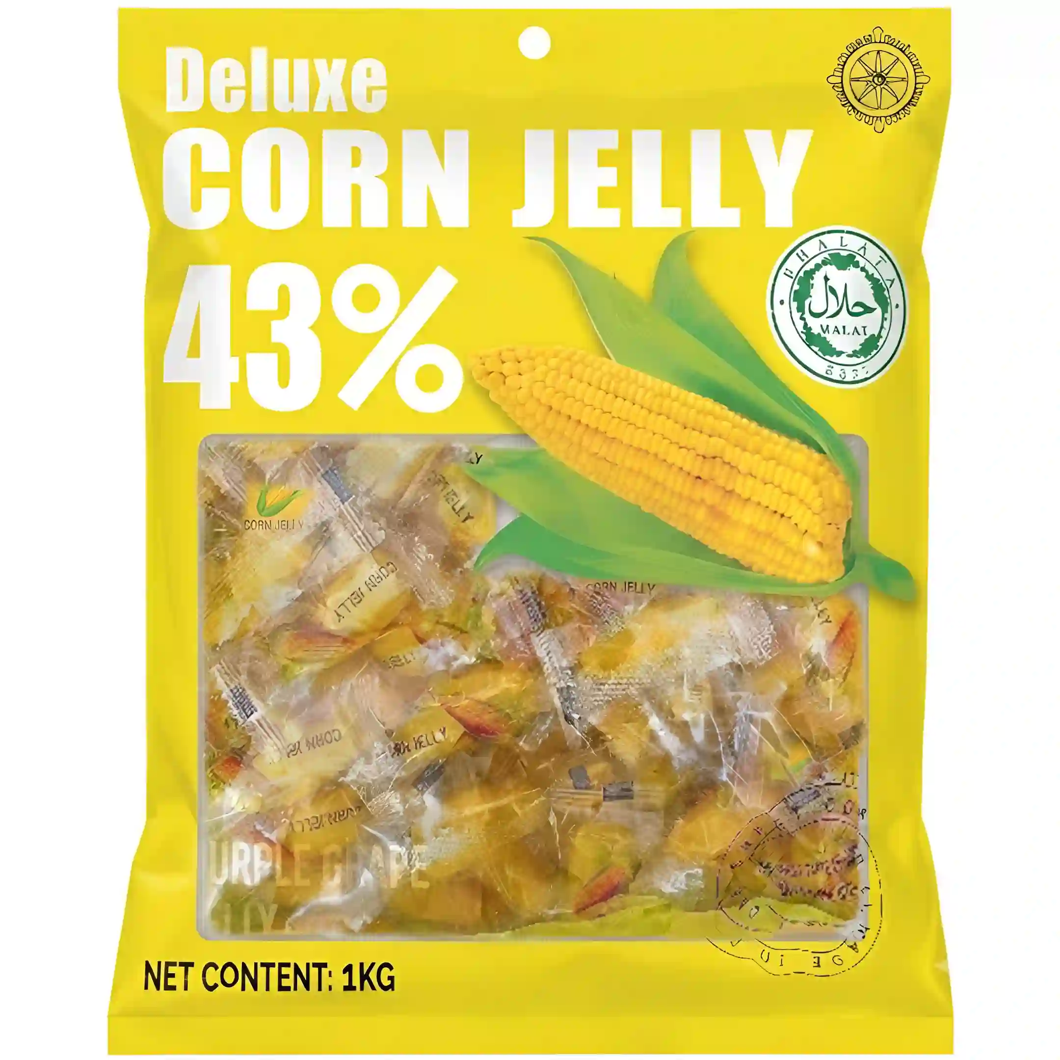 پاستیل دیلوکس Deluxe Corn Jelly حاوی 43% میوه...