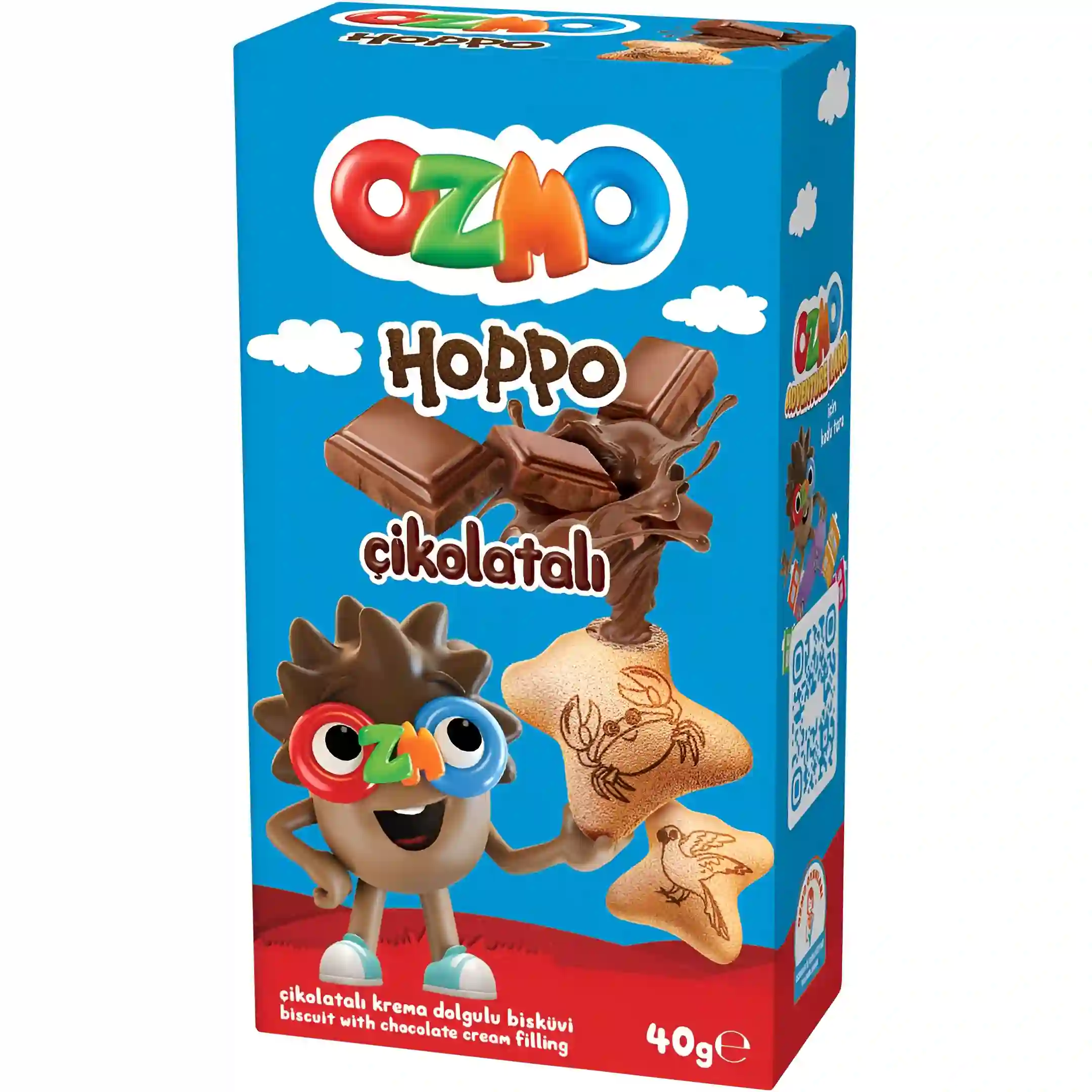 بیسکویت شکلاتی اوزمو OZMO مدل HOPPO وزن ۴۰...