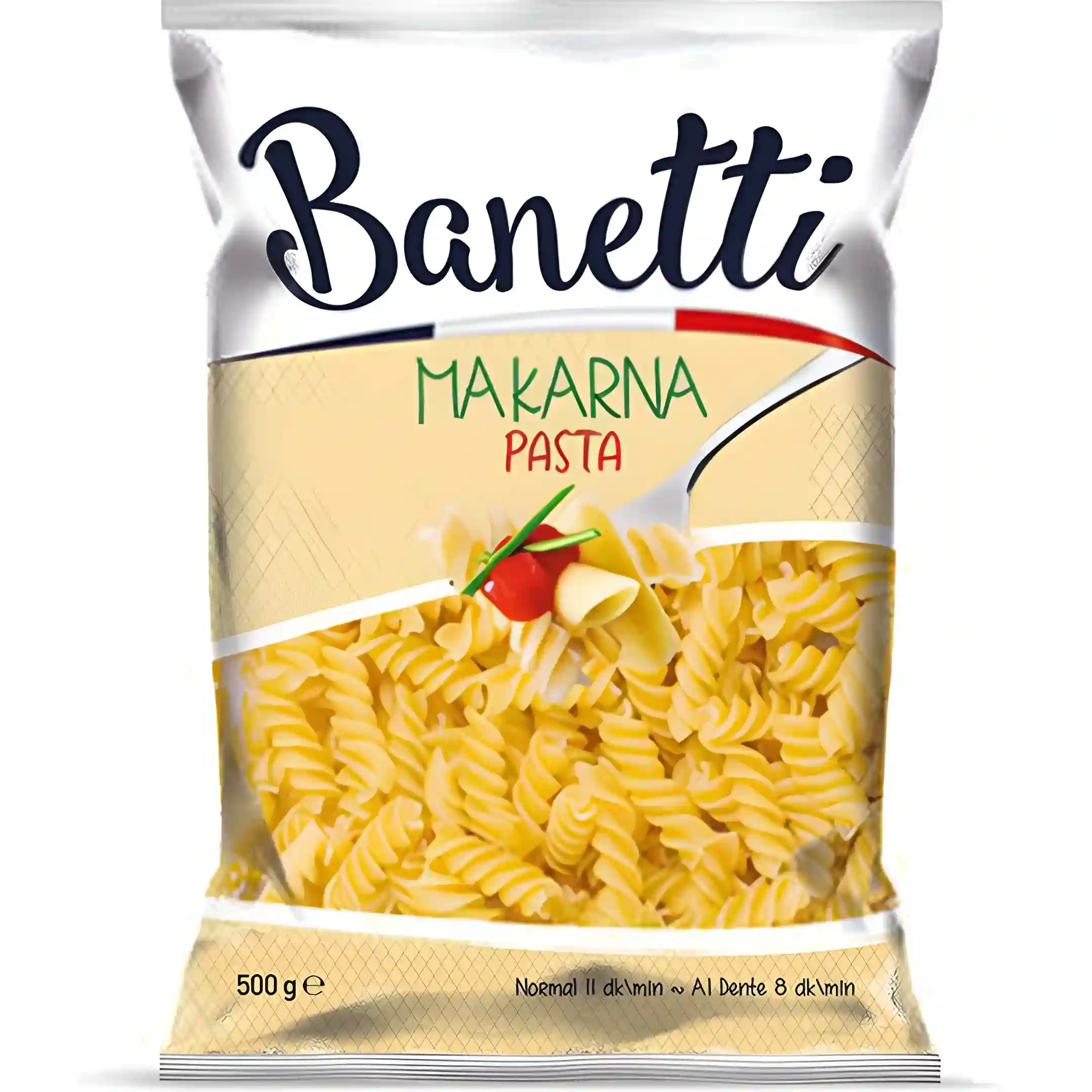 ماکارونی فرمی پاستا بانتی Banetti Makarna Pasta بسته ۵۰۰ گرمی