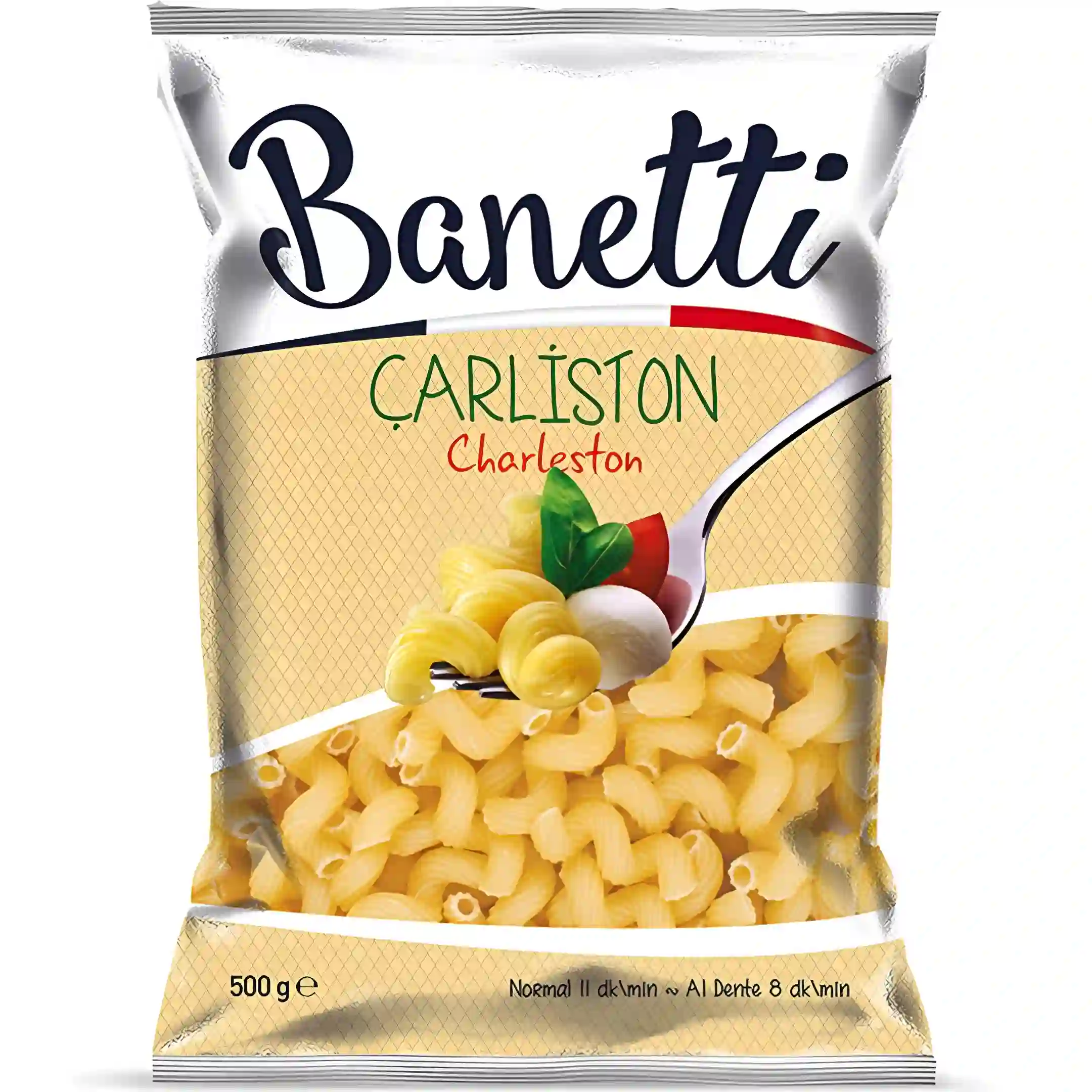 ماکارونی فرمی خمیده ریز بانتی Banetti Carliston بسته ۵۰۰ گرمی