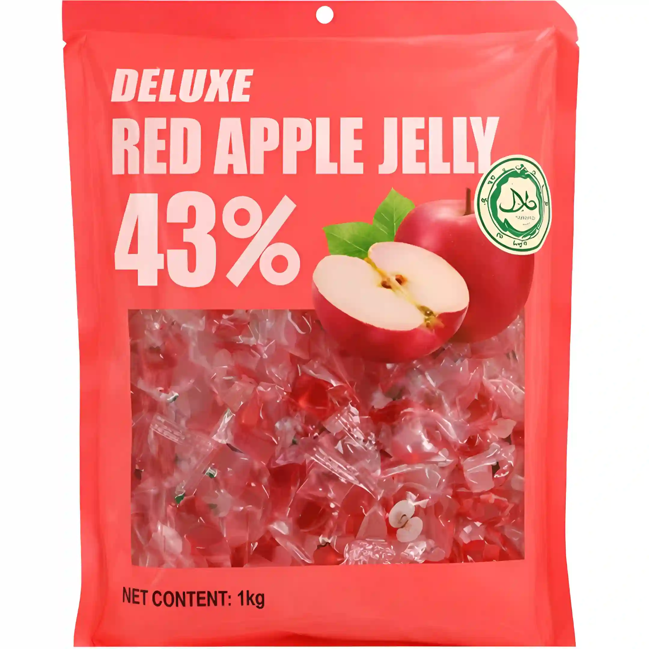 پاستیل دیلوکس Deluxe Red Apple Jelly حاوی 43%...