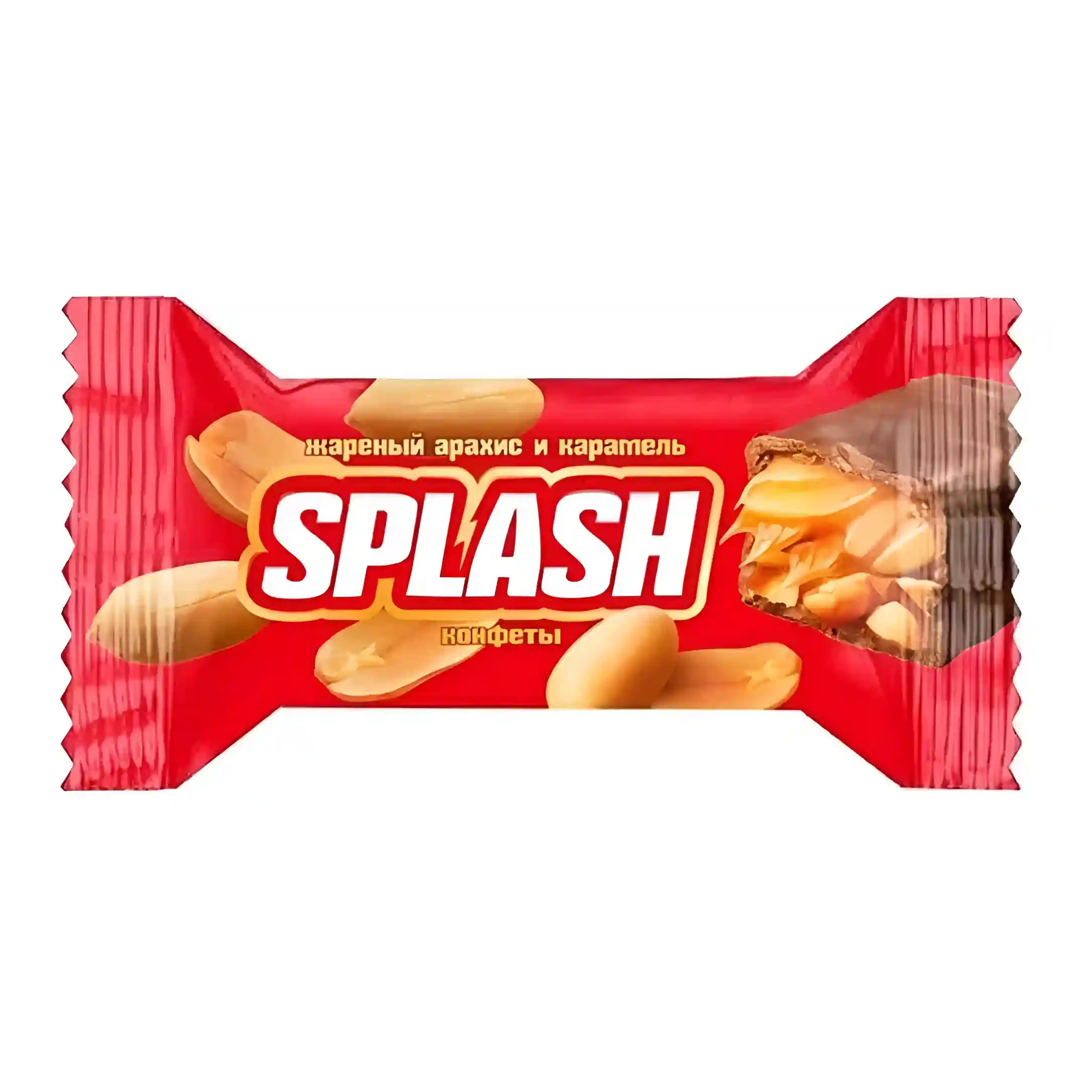 شکلات مغزدار اسپلش آکوند با مغز بادام زمینی سرخ شده و کارامل Akkond Splash بسته 500 گرمی