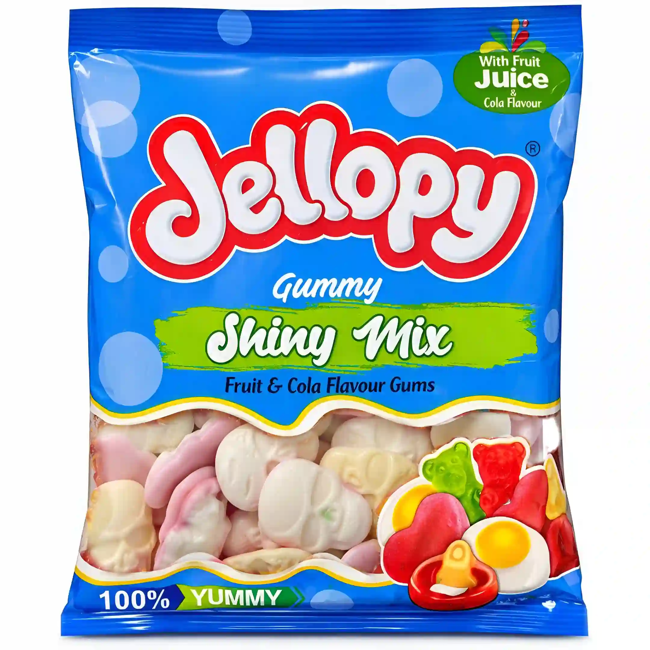 پاستیل میوه ای جلوپی مدل جمجمه ای Jellopy بسته 500 گرمی