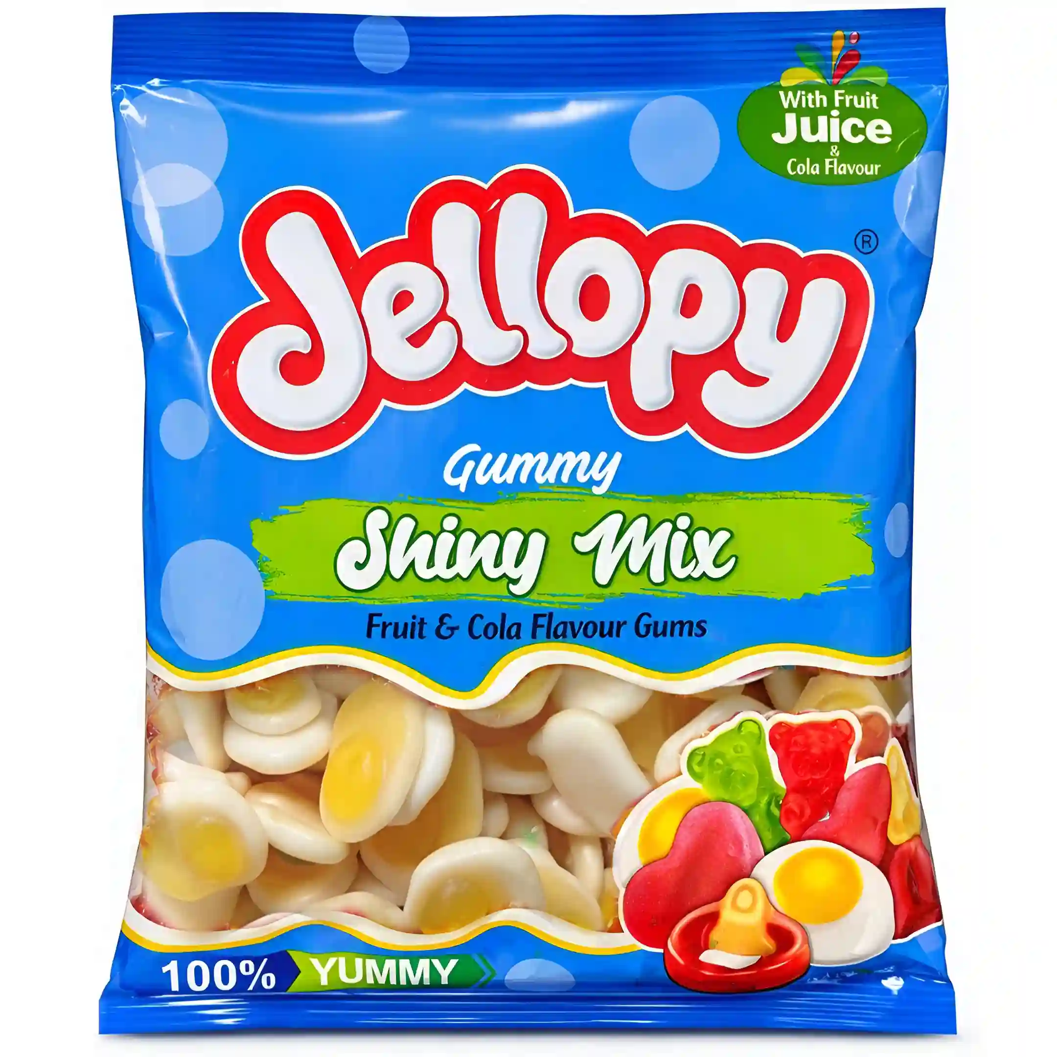 پاستیل میوه ای جلوپی مدل نیمرو Jellopy بسته 500 گرمی