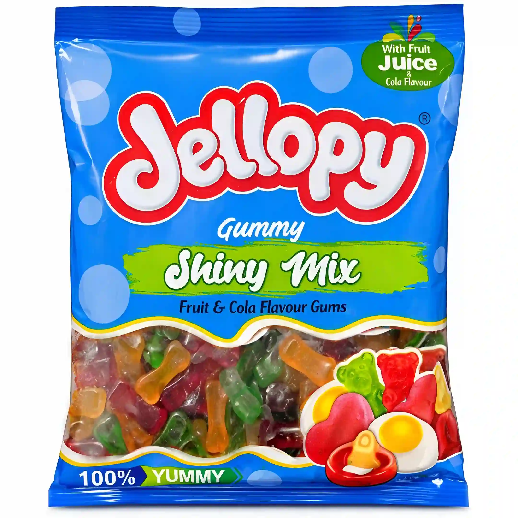 پاستیل میوه ای جلوپی مدل استخوانی Jellopy بسته 500 گرمی