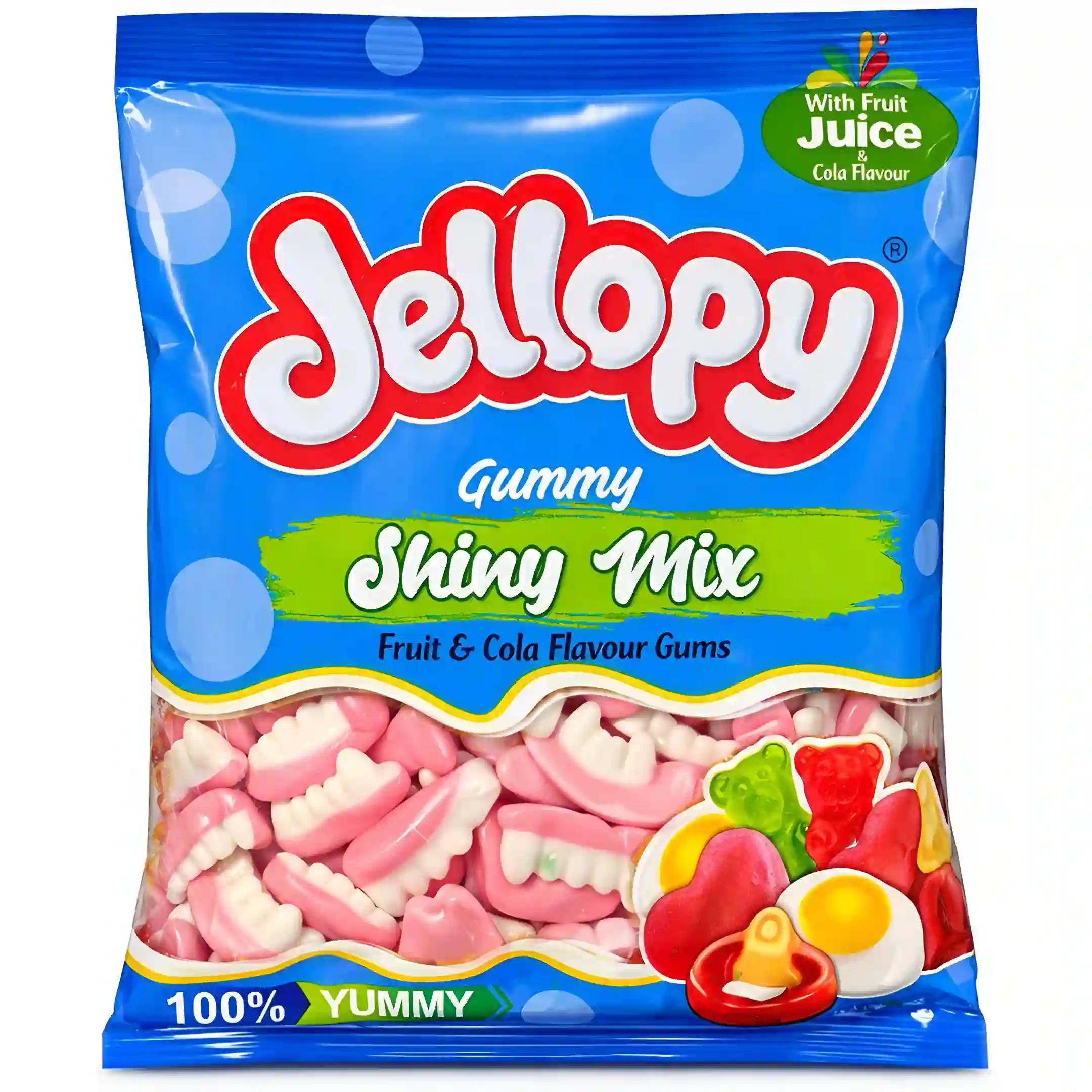 پاستیل میوه ای جلوپی مدل دندان Jellopy بسته 500 گرمی