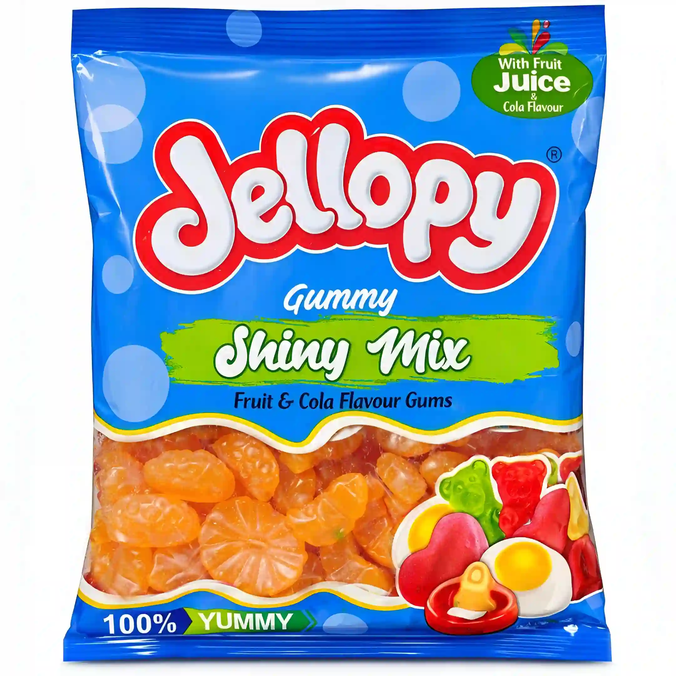پاستیل میوه ای جلوپی مدل نارنگی Jellopy بسته 500 گرمی