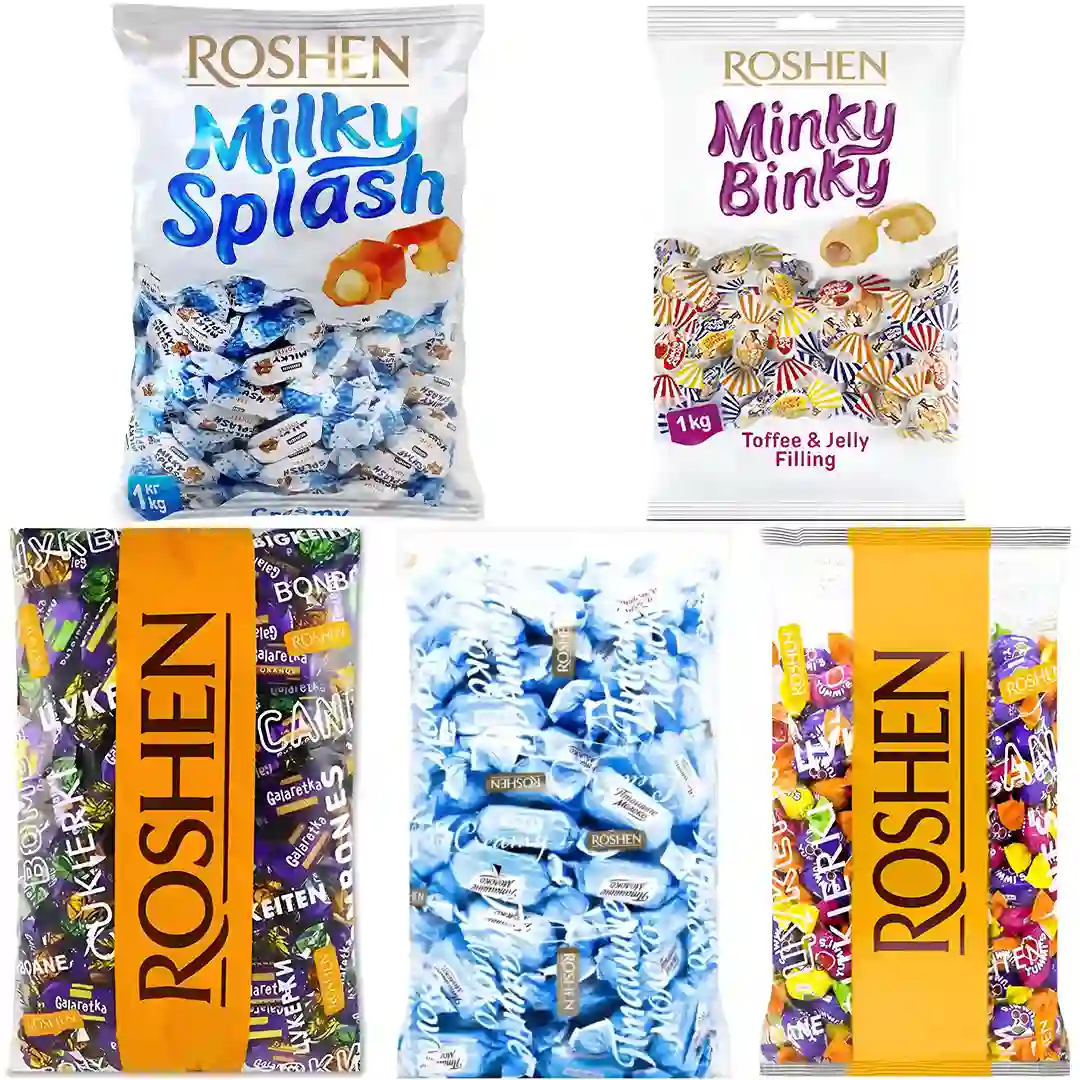 پک میکس تافی های روشن Roshen با طعم...