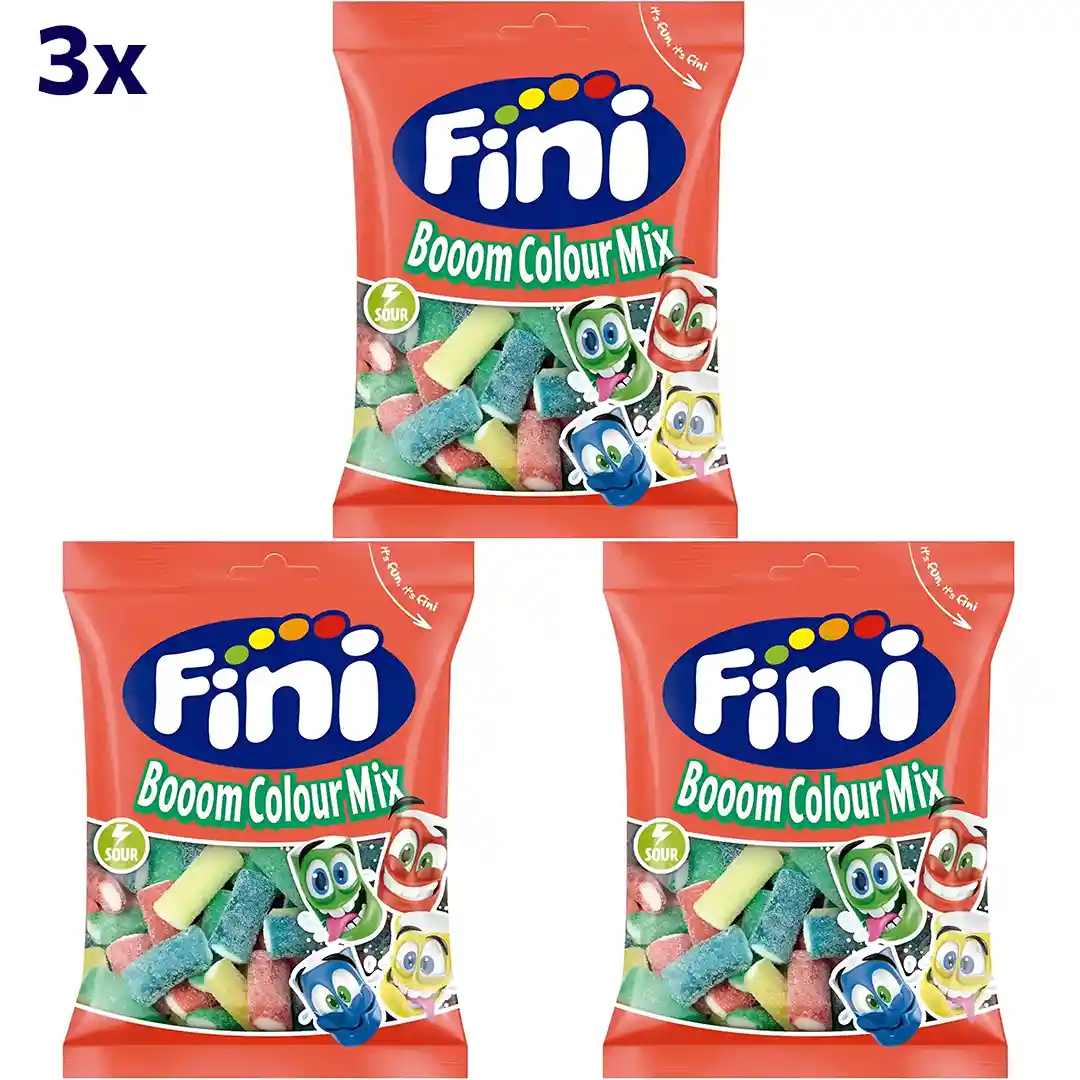 پاستیل ترش لوله ای فینی Fini Boom Colour...