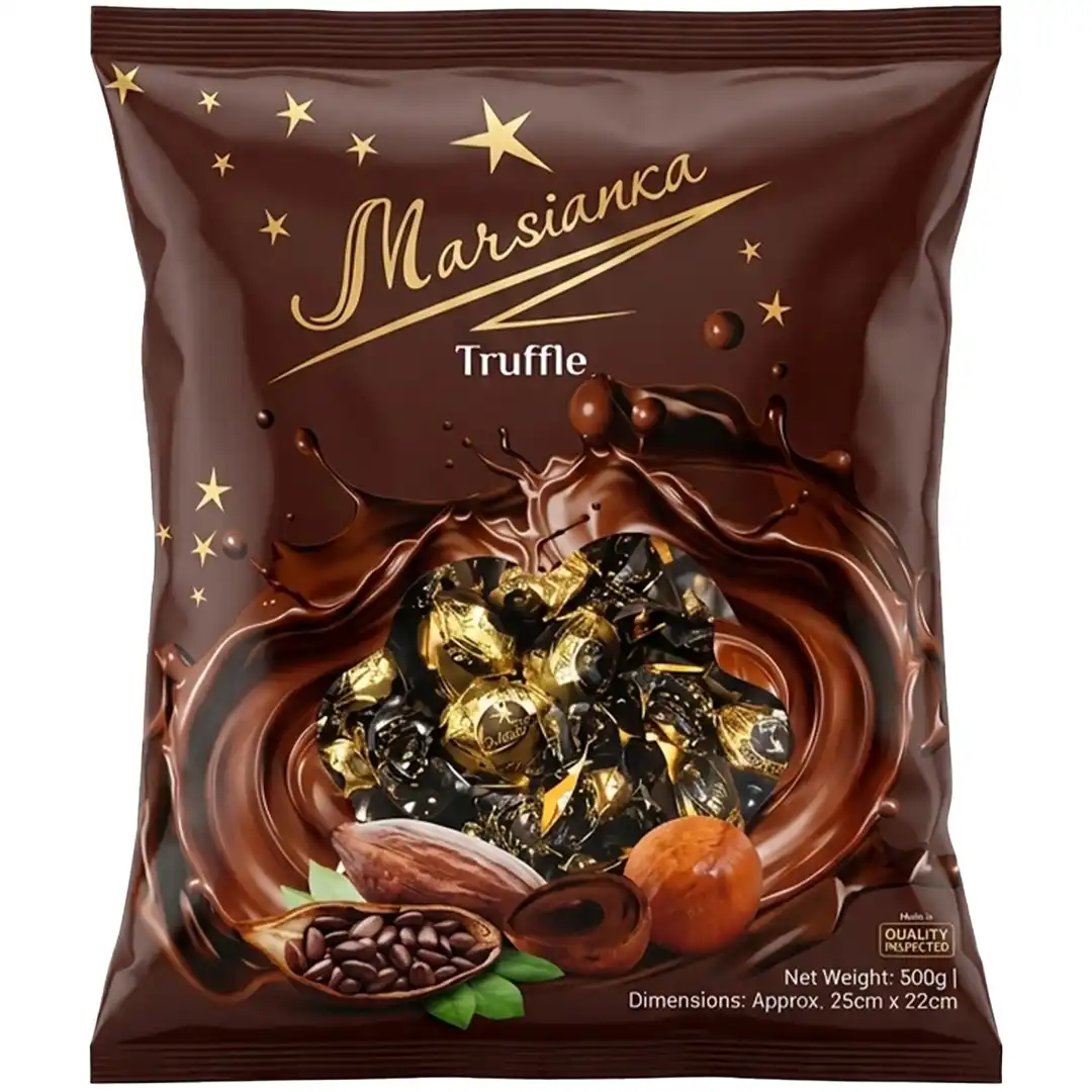 شکلات مارسیانکا با مغز ترافل Marsianka Truffle بسته 1 کیلویی
