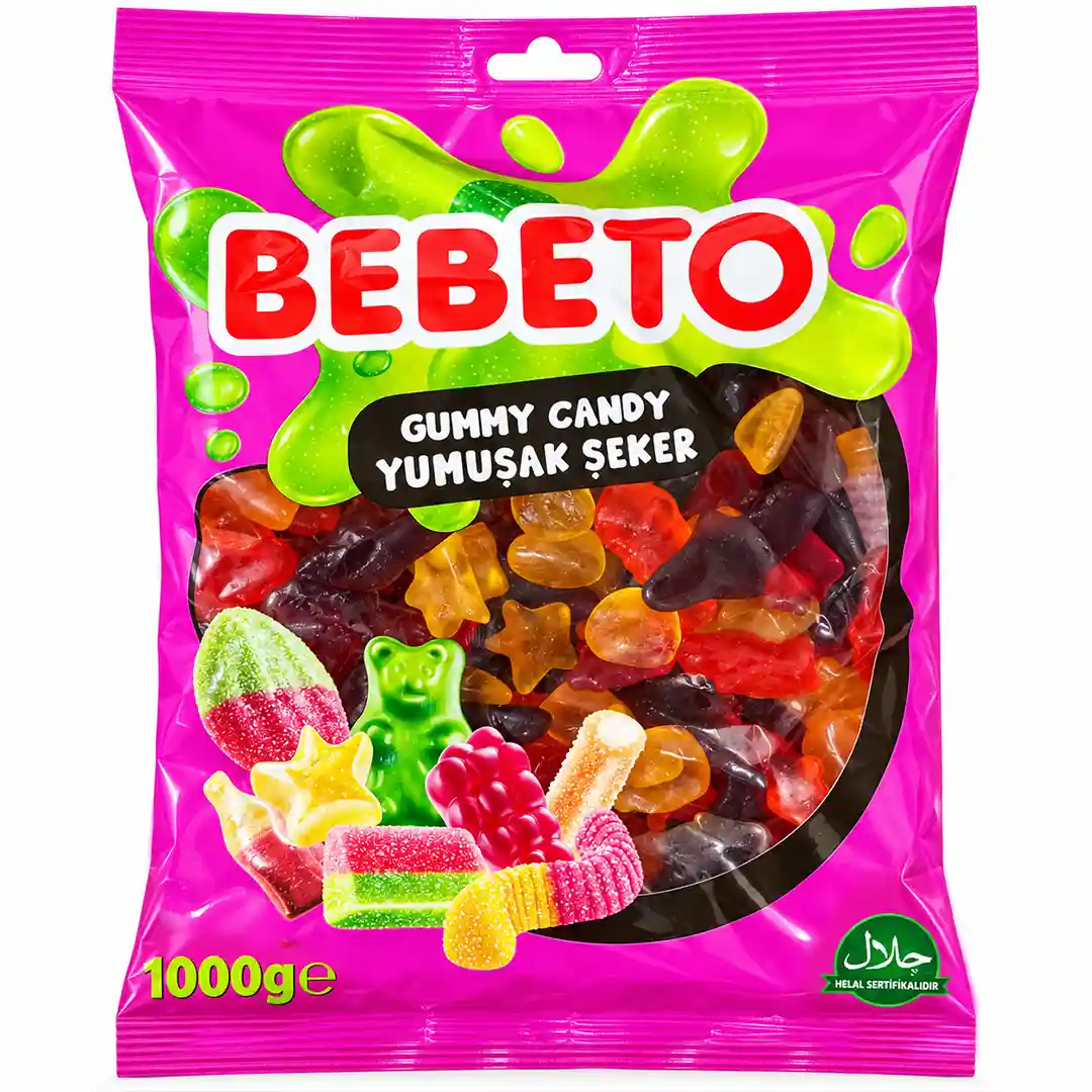 پاستیل ببتو مدل میکس حیوانات دریایی Bebeto بسته...